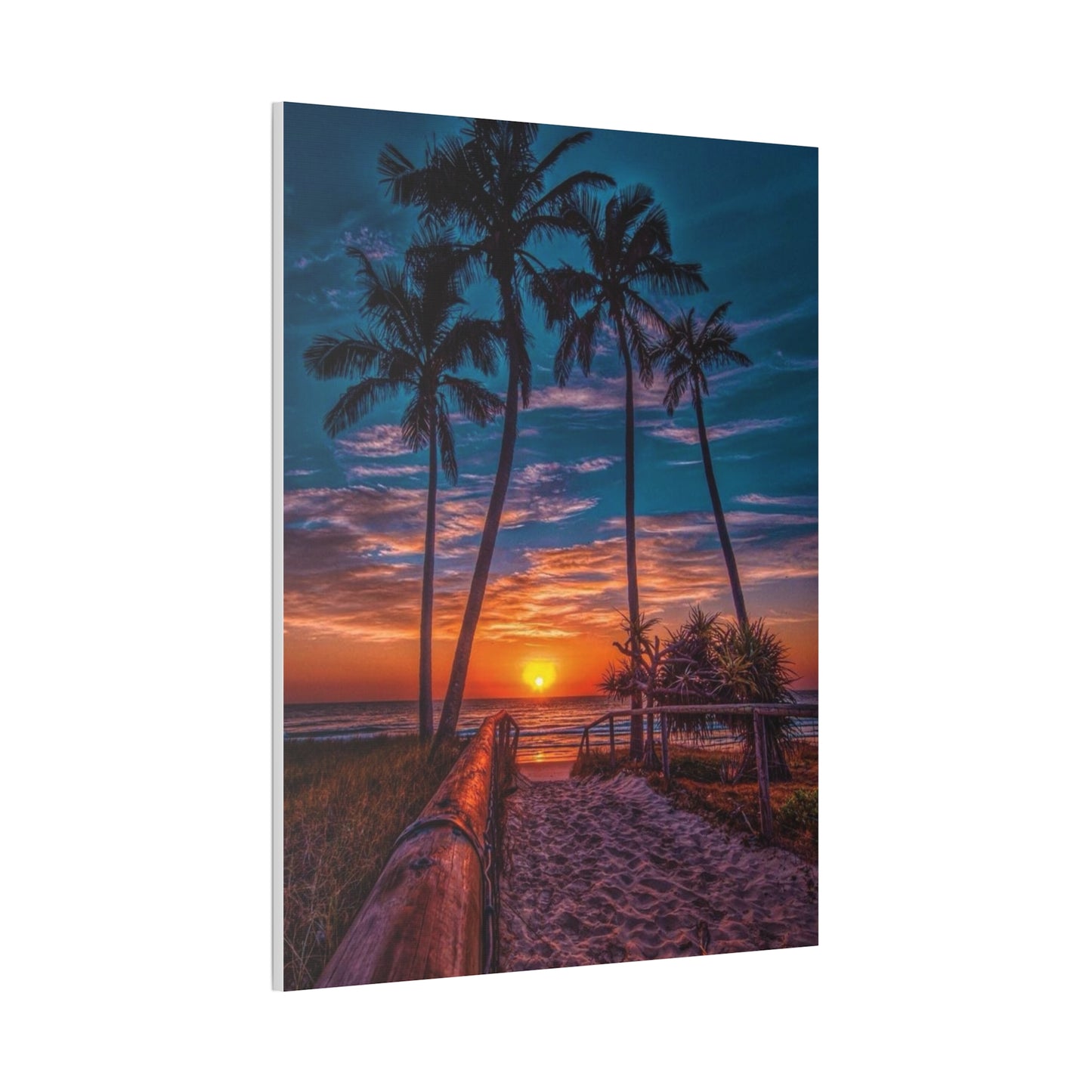 Sunset Palms - Canvas Stretched, 0.75"