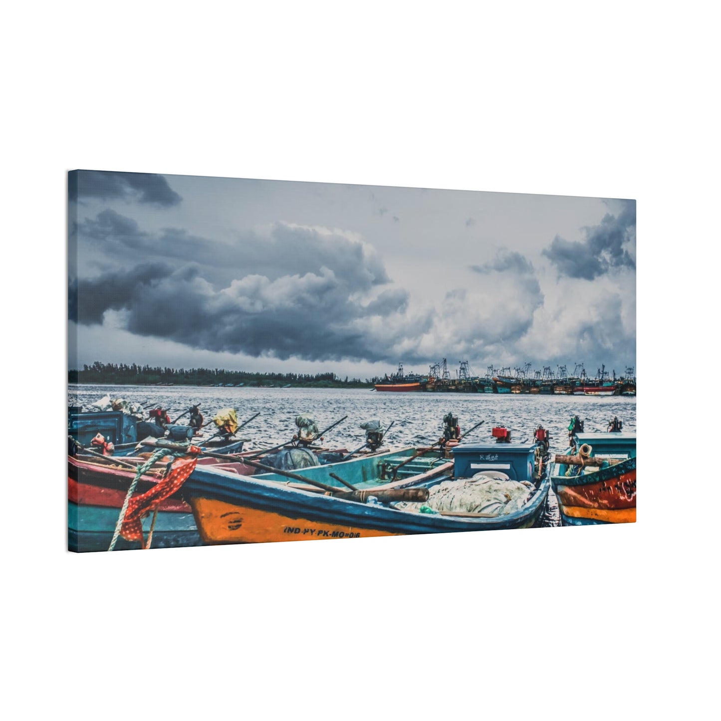 Boats - Canvas Stretched, 0.75"