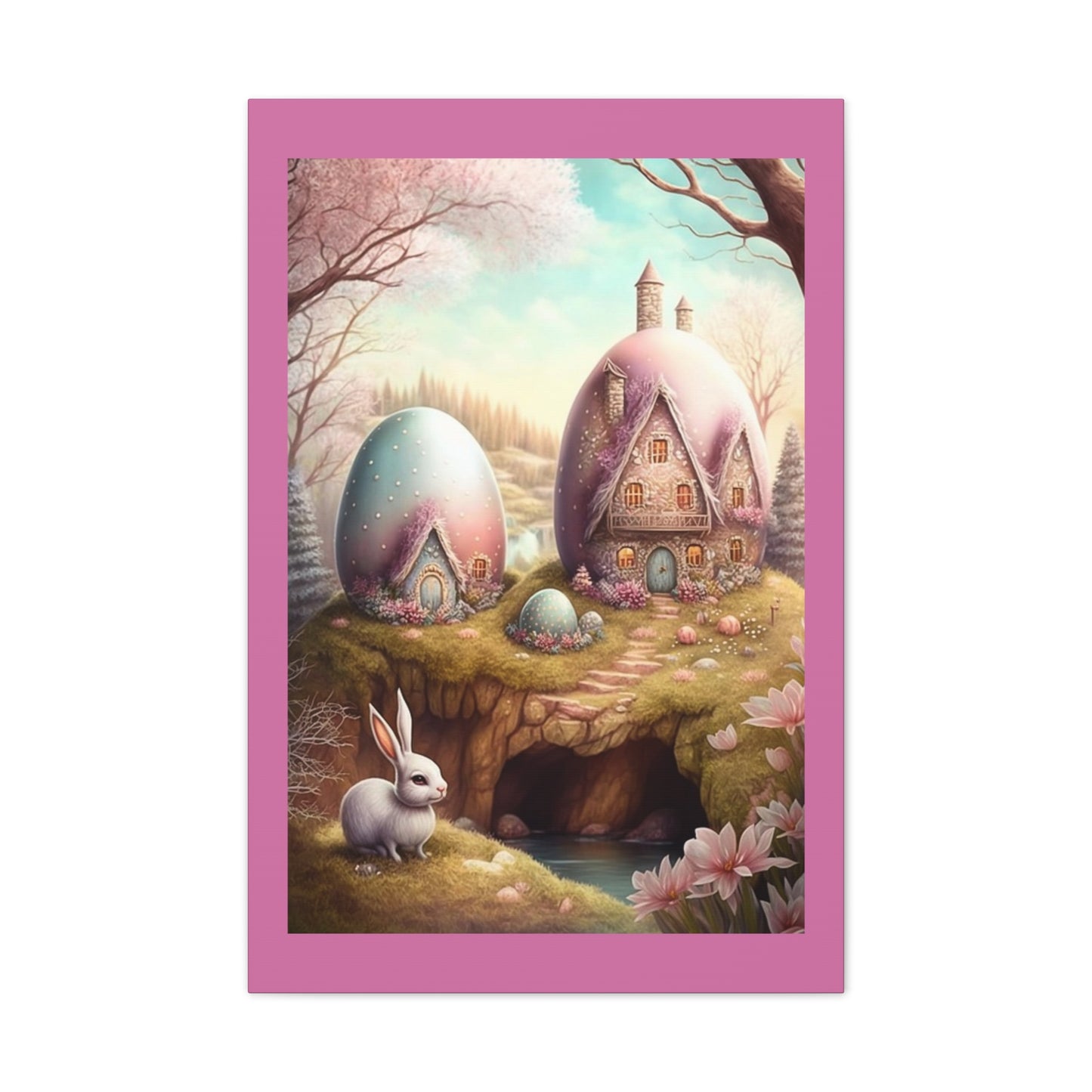 Bunny Hut - Canvas Stretched, 0.75" - Easter