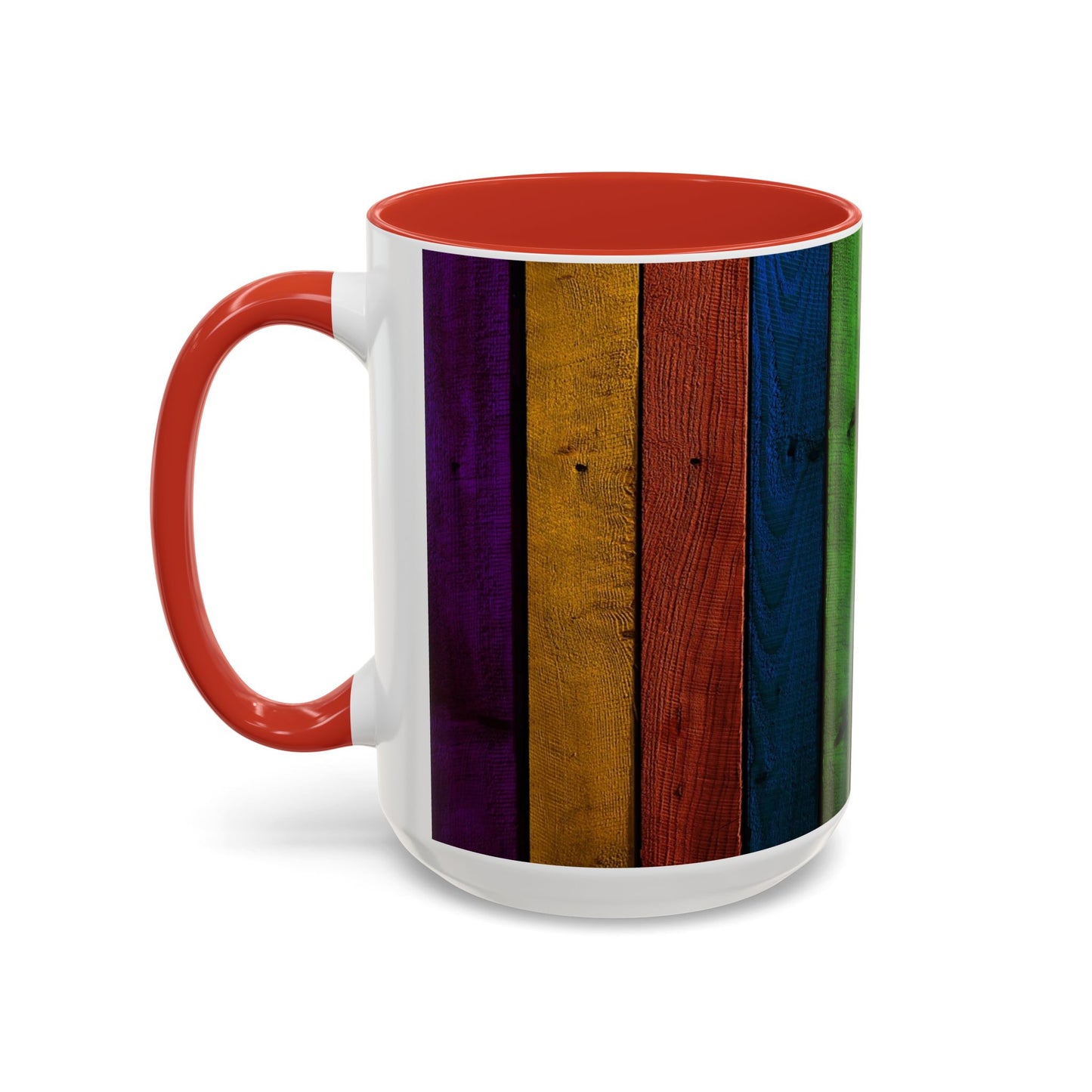 Colored Planks - Accent Coffee Mug (11, 15oz)