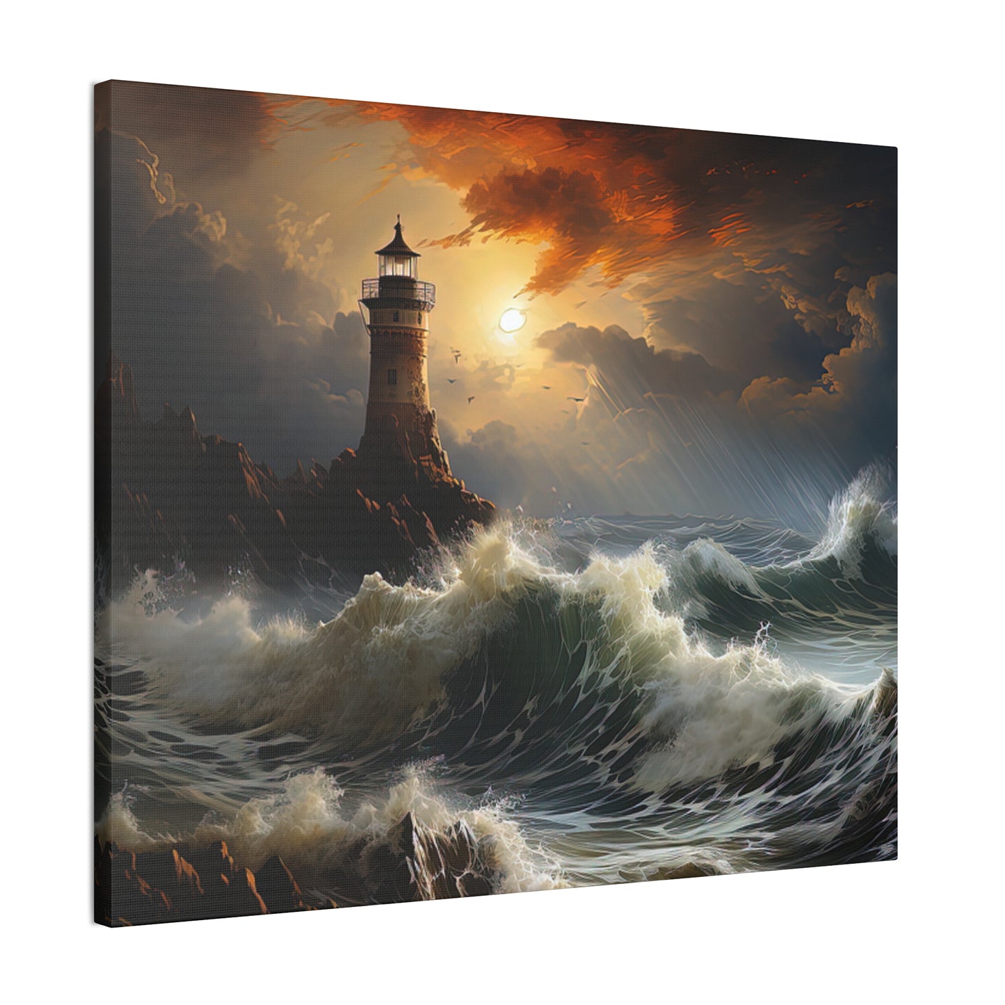 Light House - Canvas Stretched, 0.75"