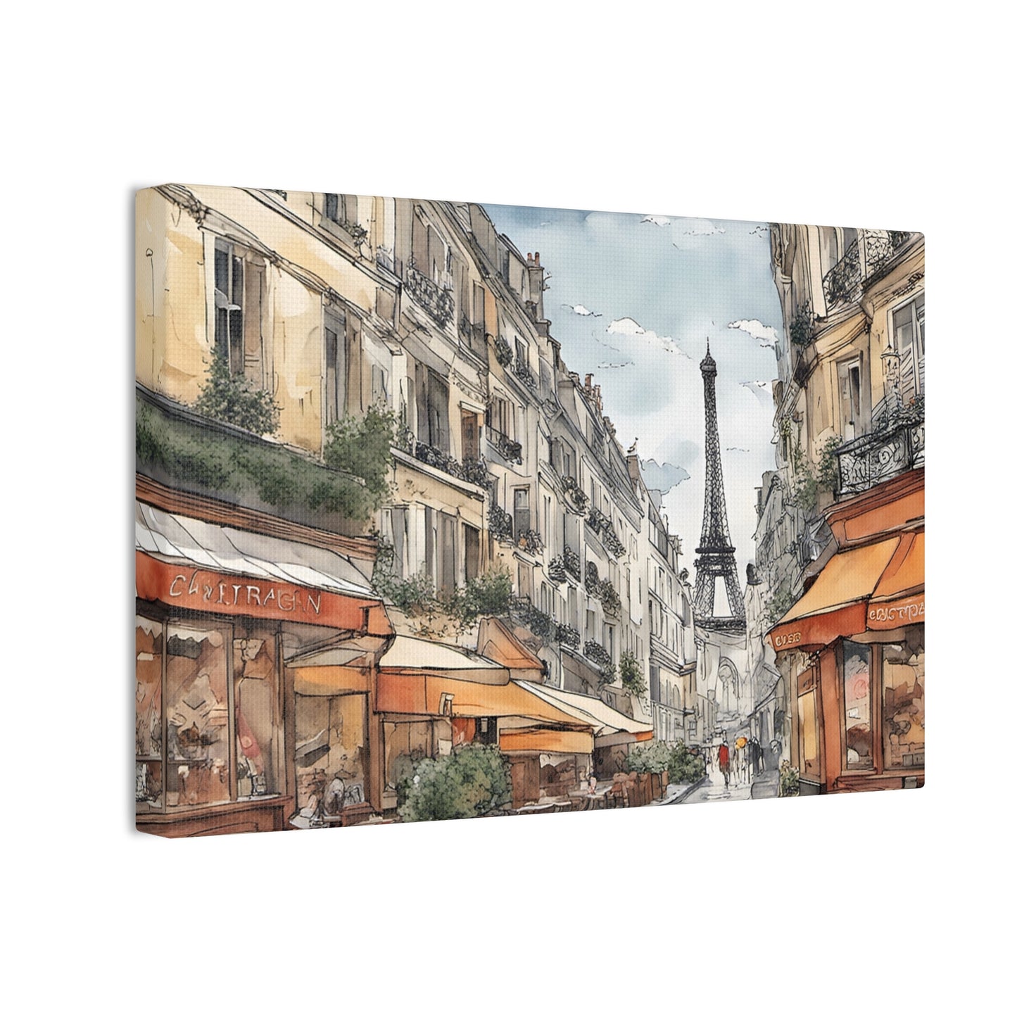 Paris Street - Canvas Stretched, 0.75"