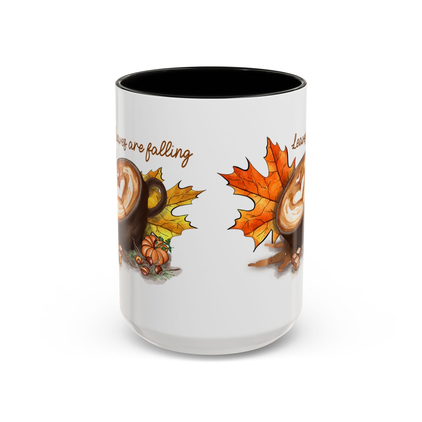 Leaves - Accent Coffee Mug (11, 15oz)