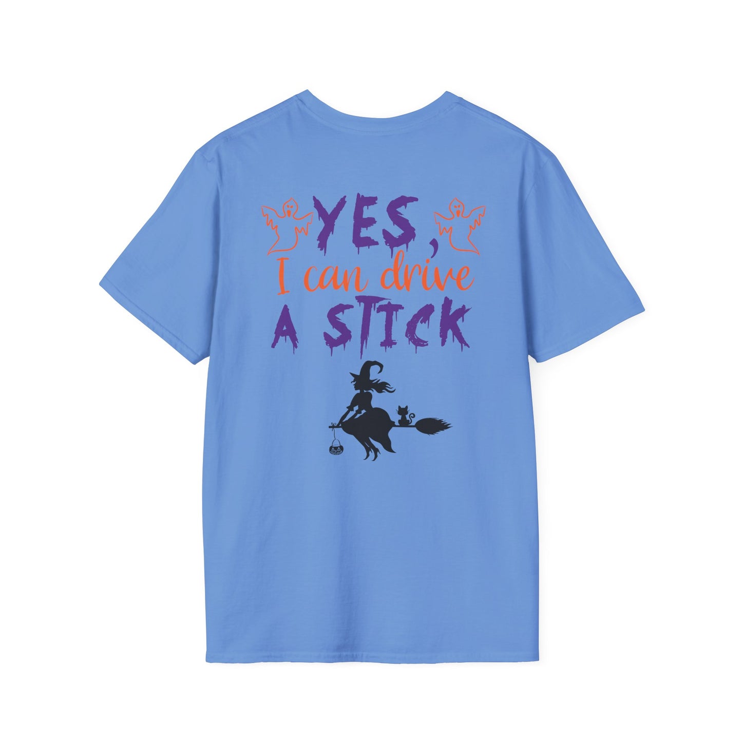 Drive a Stick - Unisex Softstyle T-Shirt- Halloween