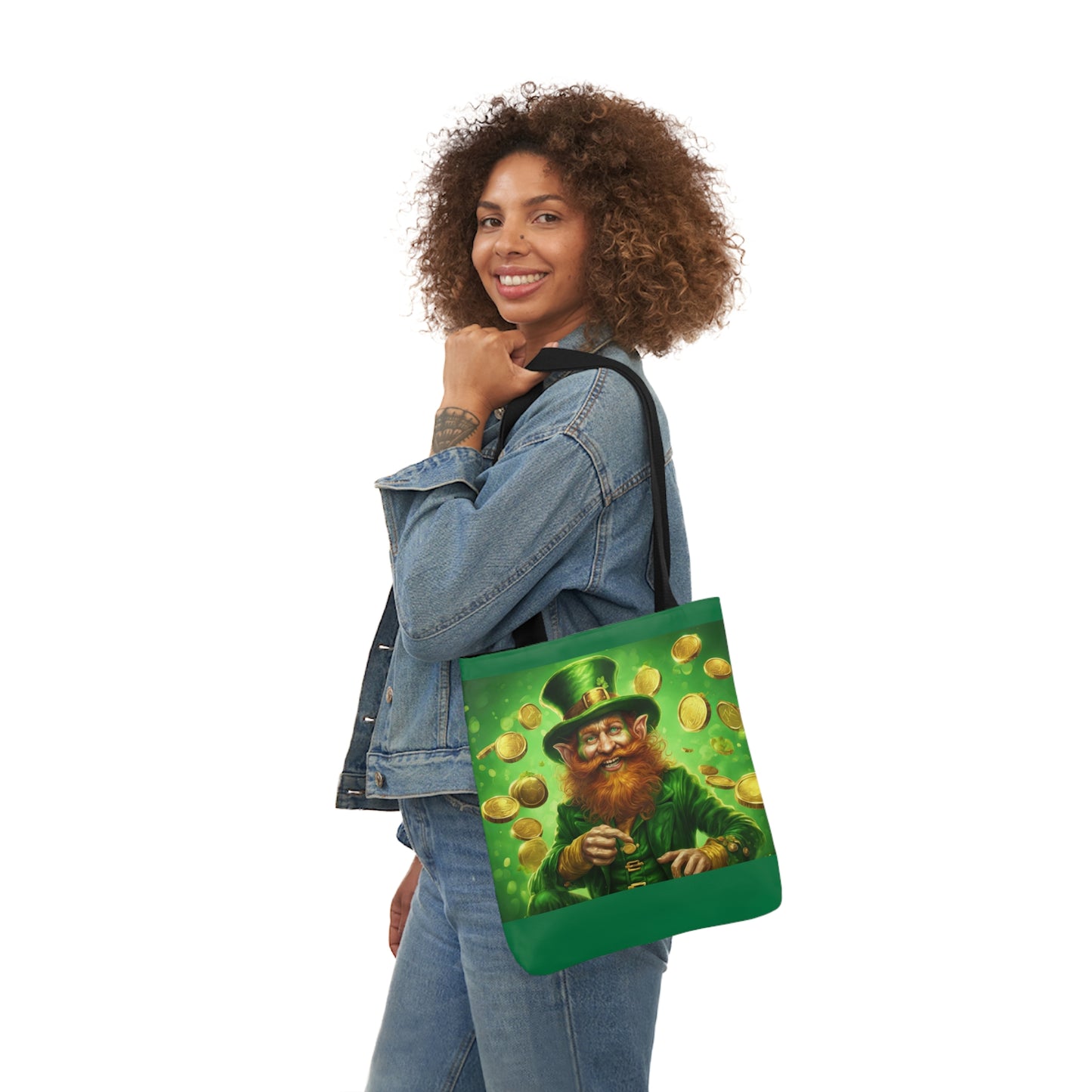 St. Patricks - Canvas Tote Bag, 5-Color Straps