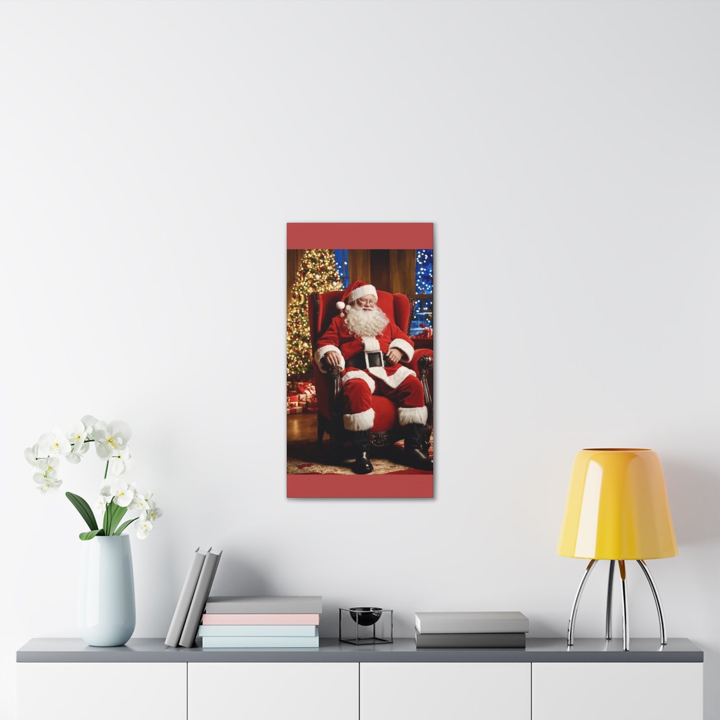 Santa - Canvas Stretched, 0.75" - Christmas