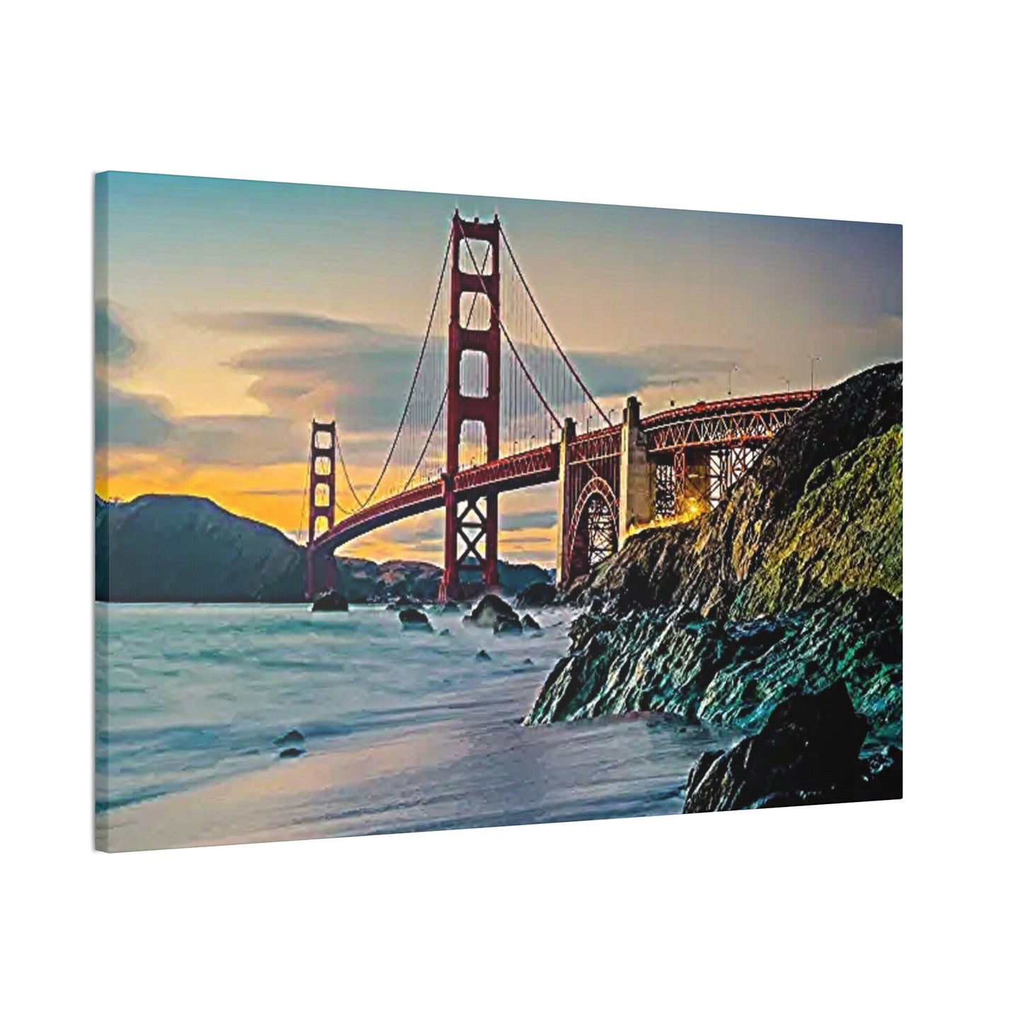 Golden Gate - Canvas Stretched, 0.75"