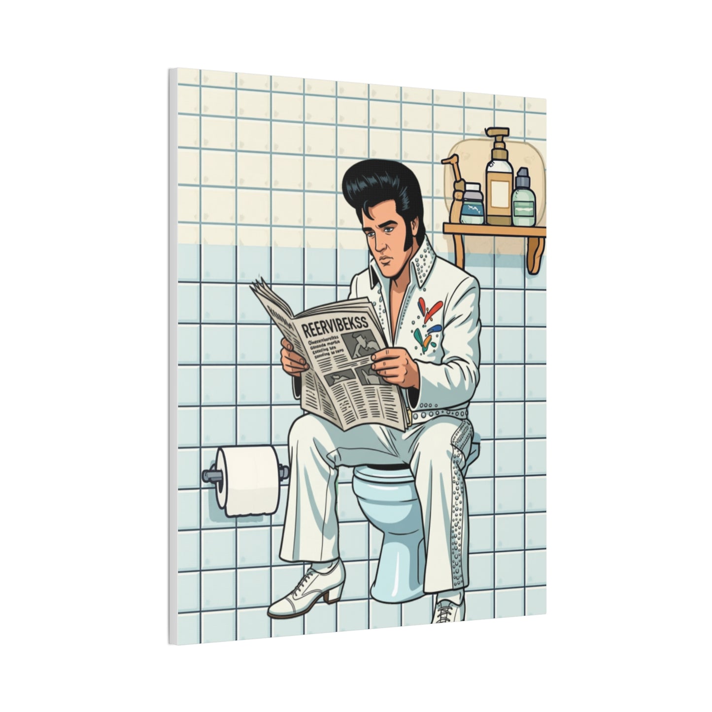 Rock Star - Canvas Stretched, 0.75" - Wall Art 2026 - Bathroom Humor