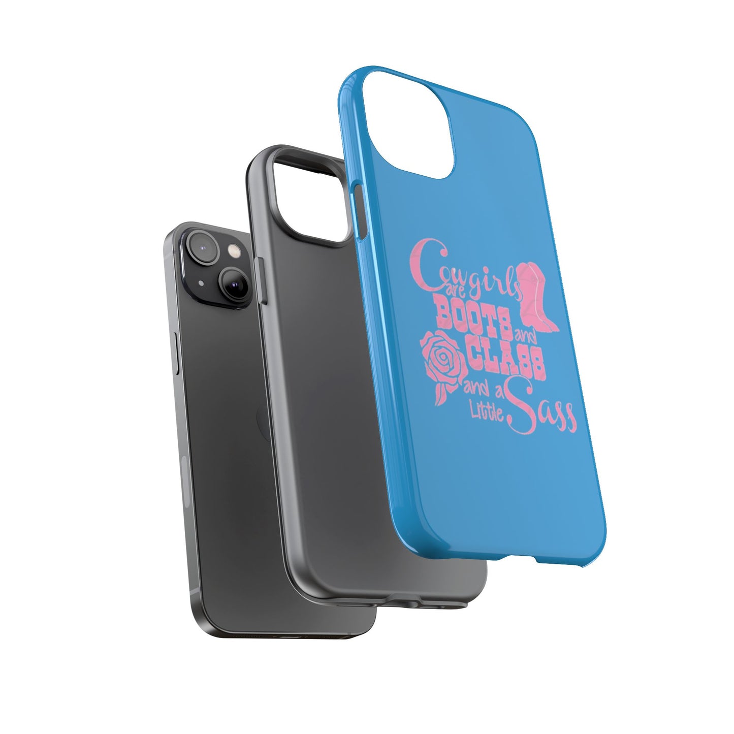 CowGirls are Boots -Tough Whimsical Phone Cases