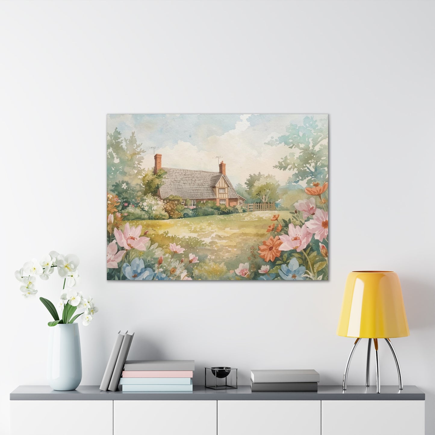 English Cottage - Canvas Stretched, 0.75" - 2026 Wall Art - Places