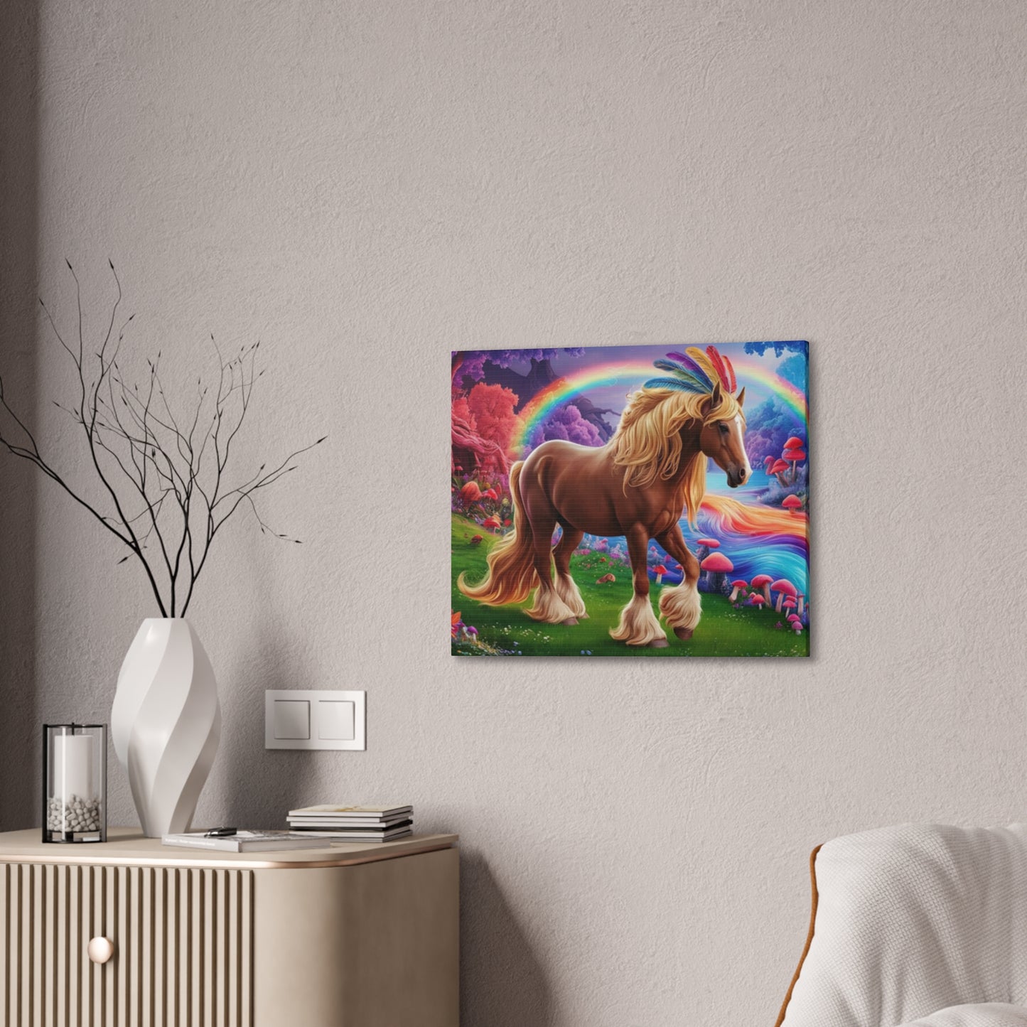 Colorful Horse - Canvas Stretched, 0.75"