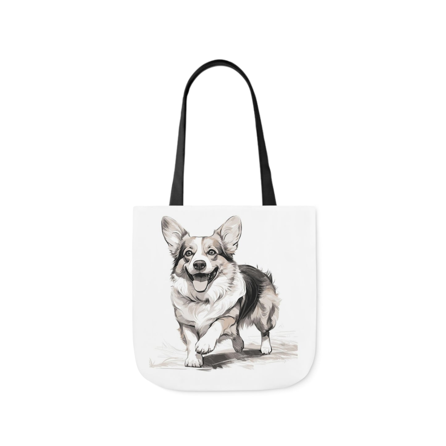 Corgi 2 - Canvas Tote Bag, 5-Color Straps