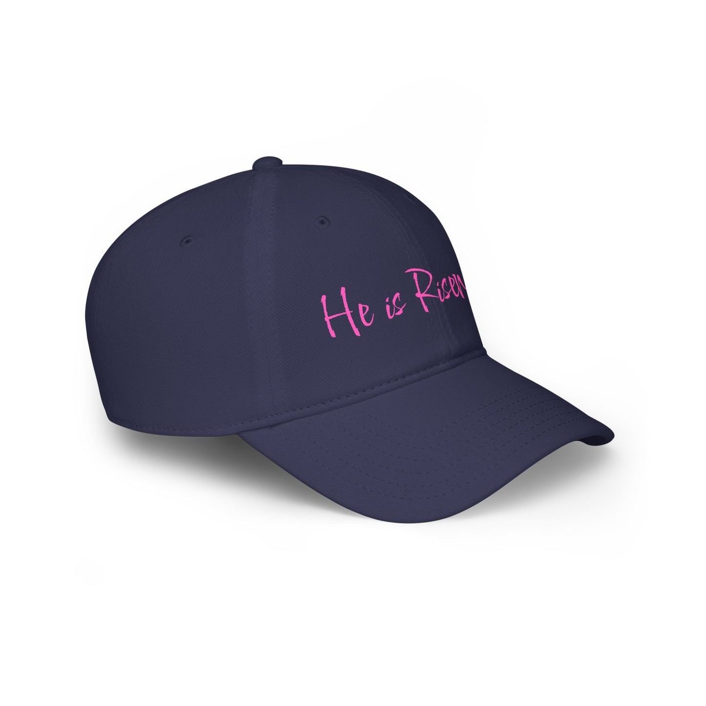 He is Risen - Pink - Low Profile Baseball Cap - Easter - Mother's Day - Father's Day - Easter 1