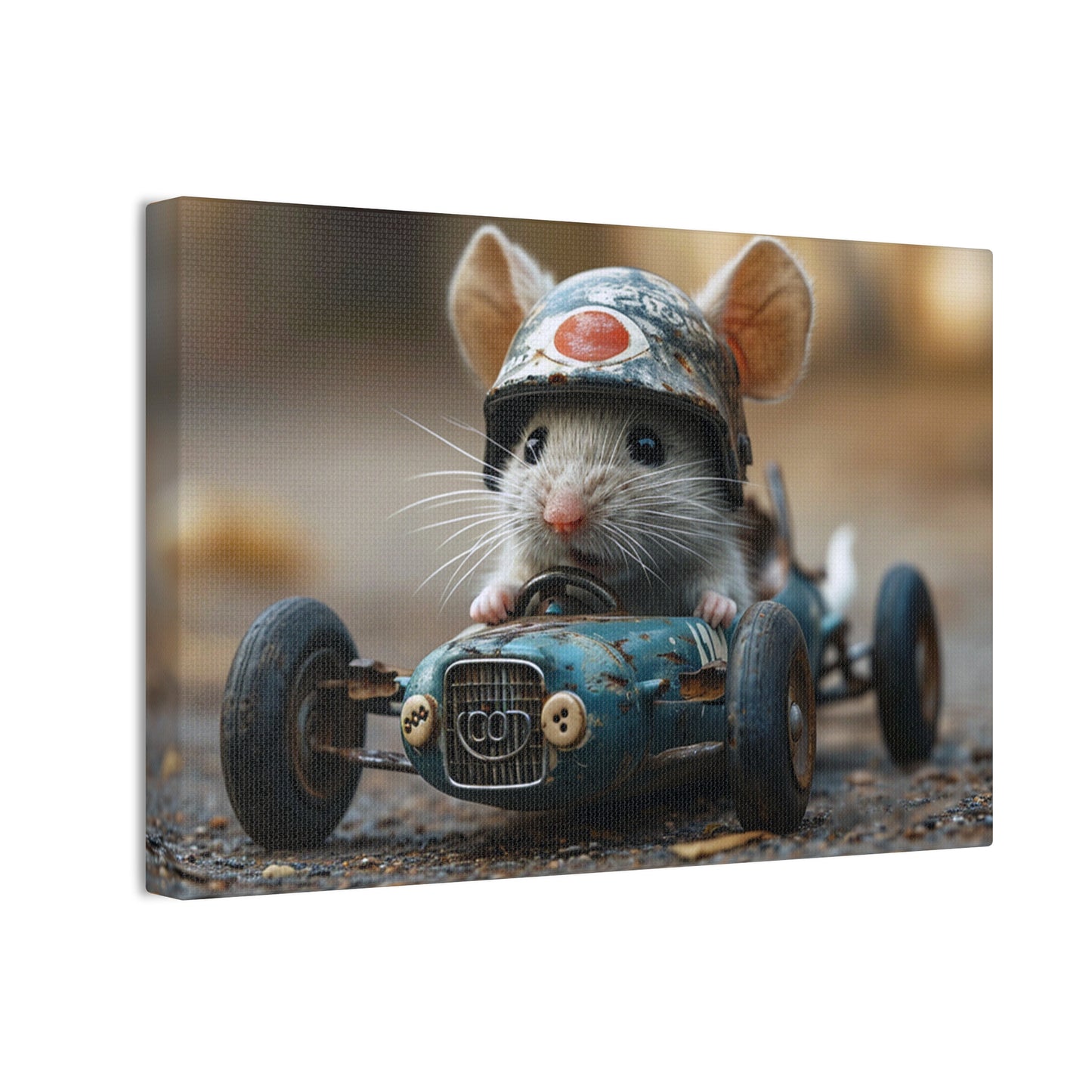 Mouse Racer - Canvas Stretched, 0.75"