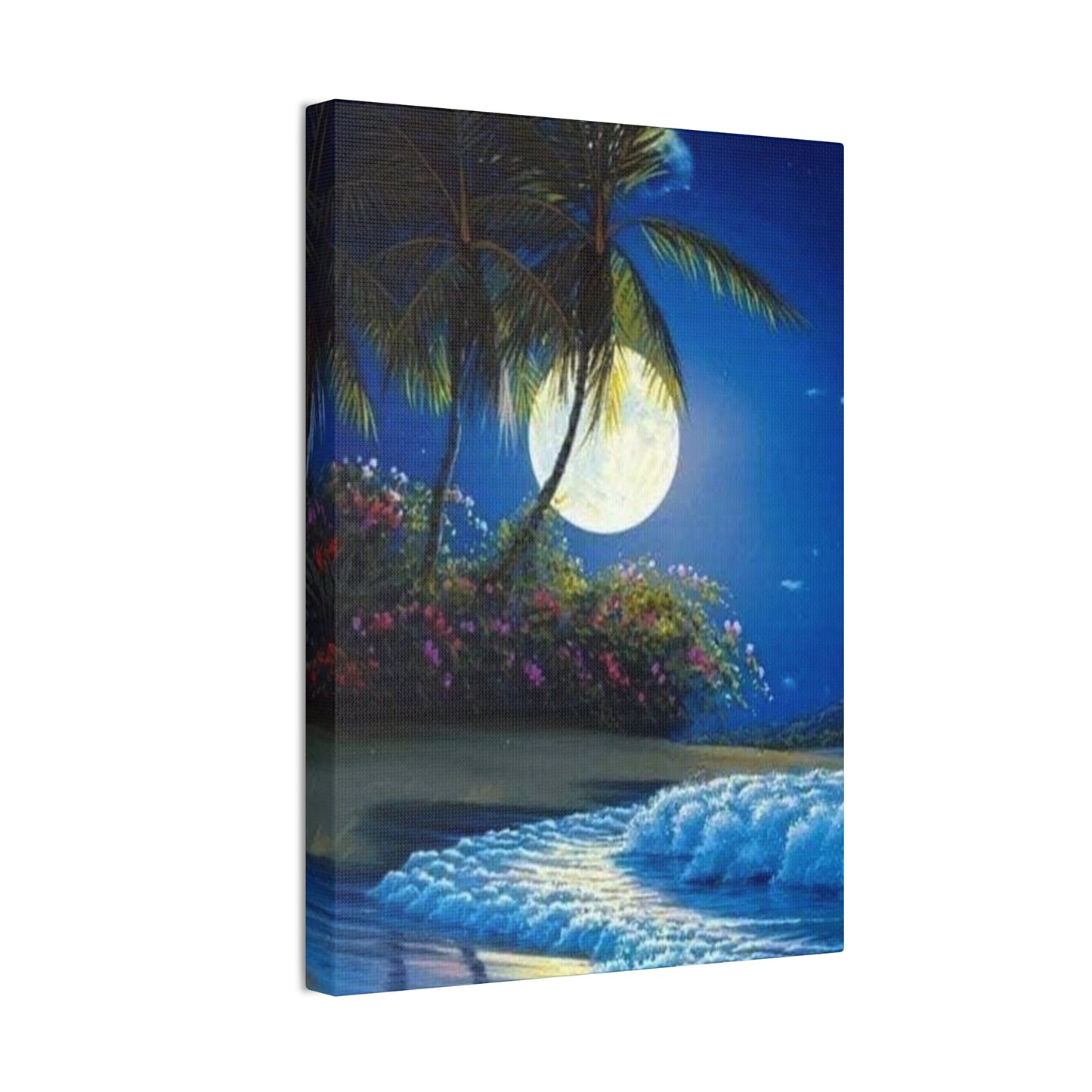 Desert Island Moon Light - Canvas Stretched, 0.75"