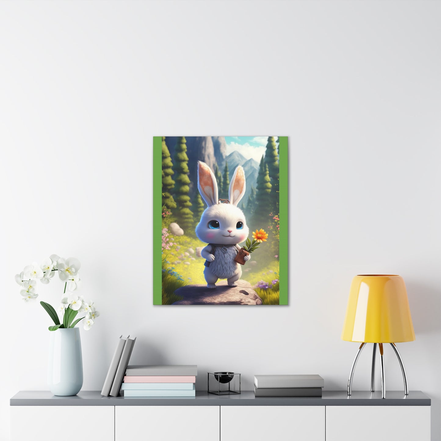 Bunny - Canvas Stretched, 0.75" - Easter