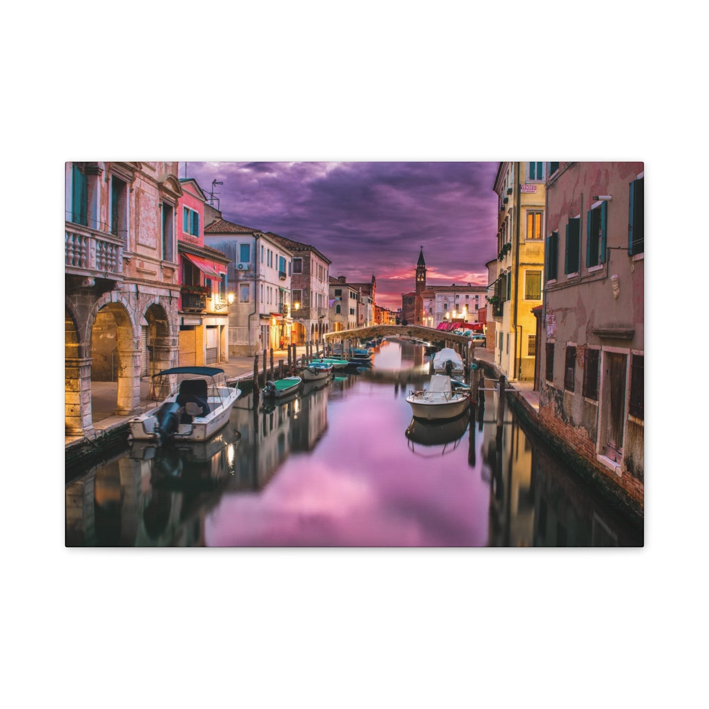 Venice Canal - Canvas Stretched, 0.75"