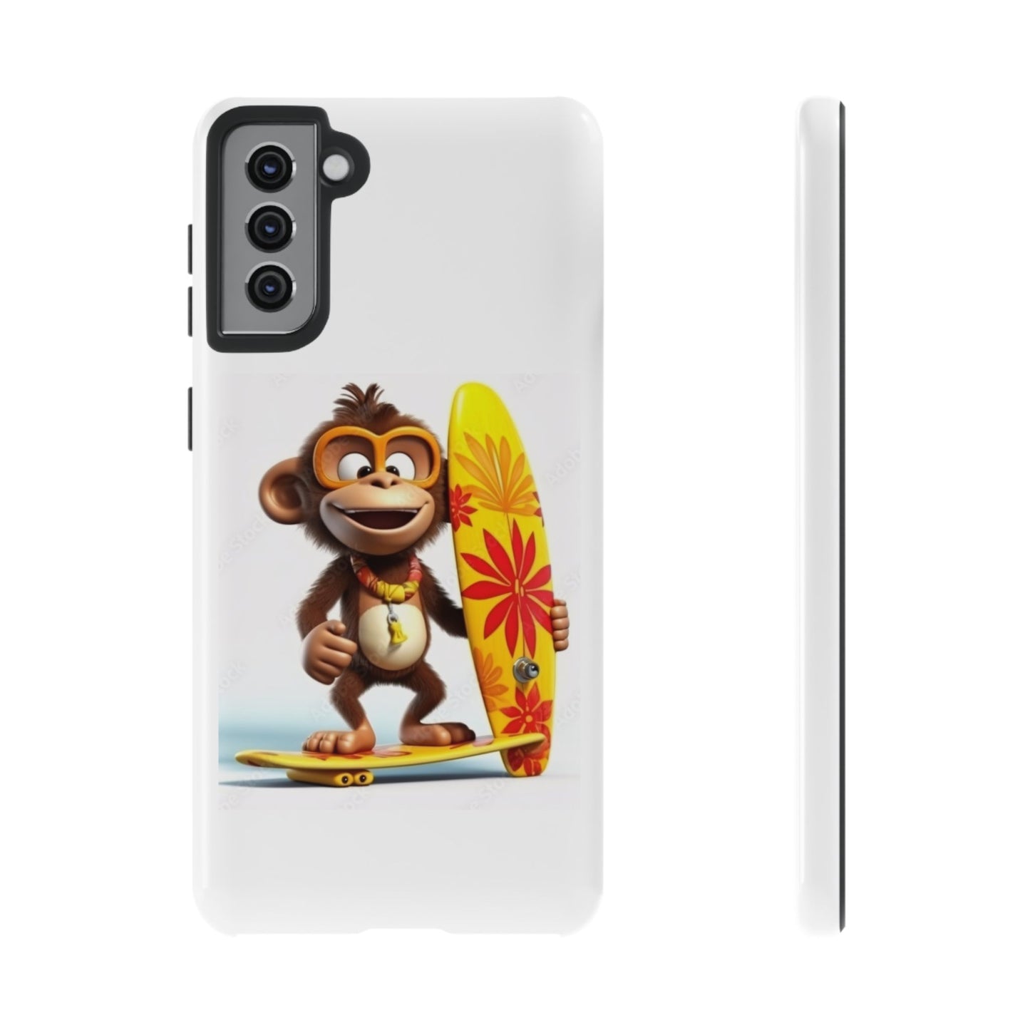 Surfer Monkey -Tough Whimsical Phone Cases