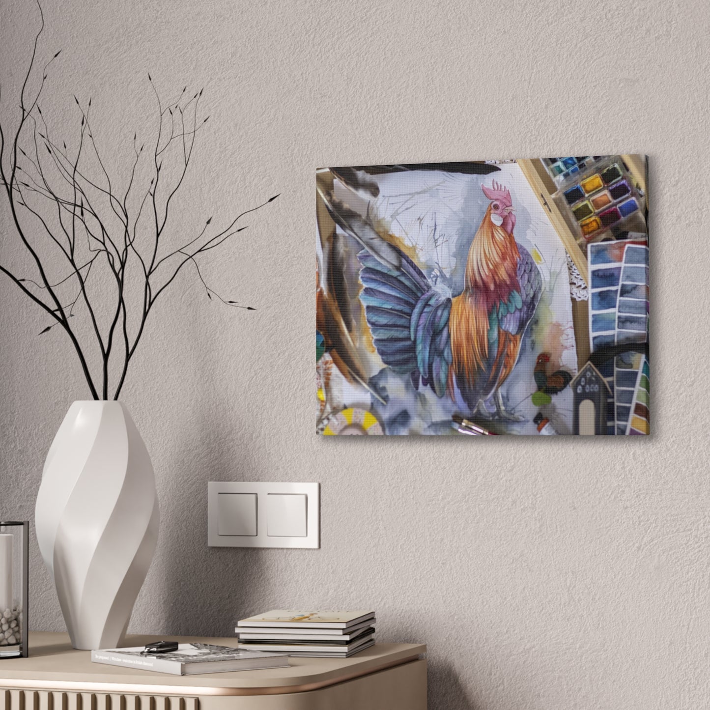 Rooster Art - Canvas Stretched, 0.75"