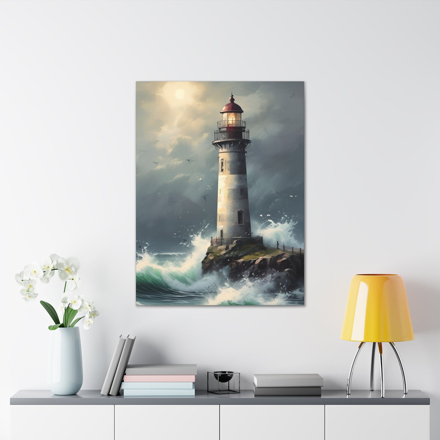 Light House - Canvas Stretched, 0.75"