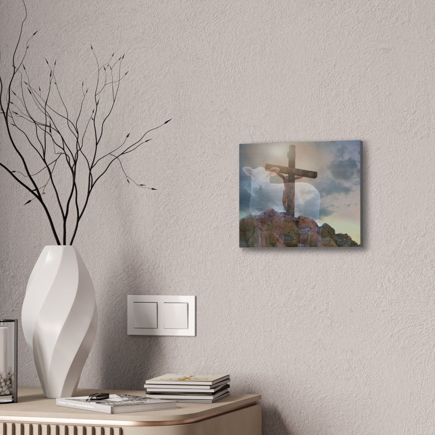 The Lamb of God - Canvas Stretched, 0.75" - Easter - Mother's Day - Father's Day