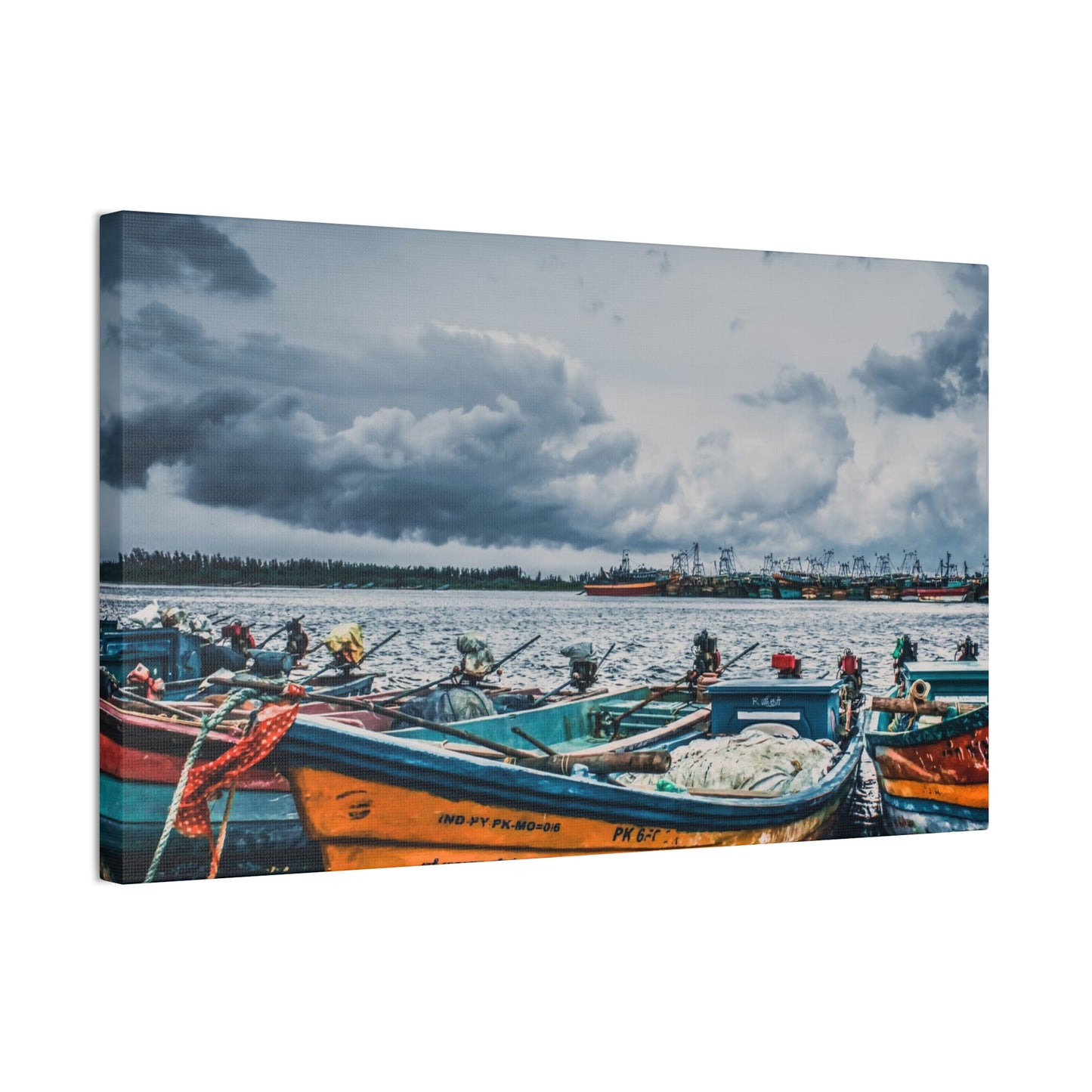 Boats - Canvas Stretched, 0.75"