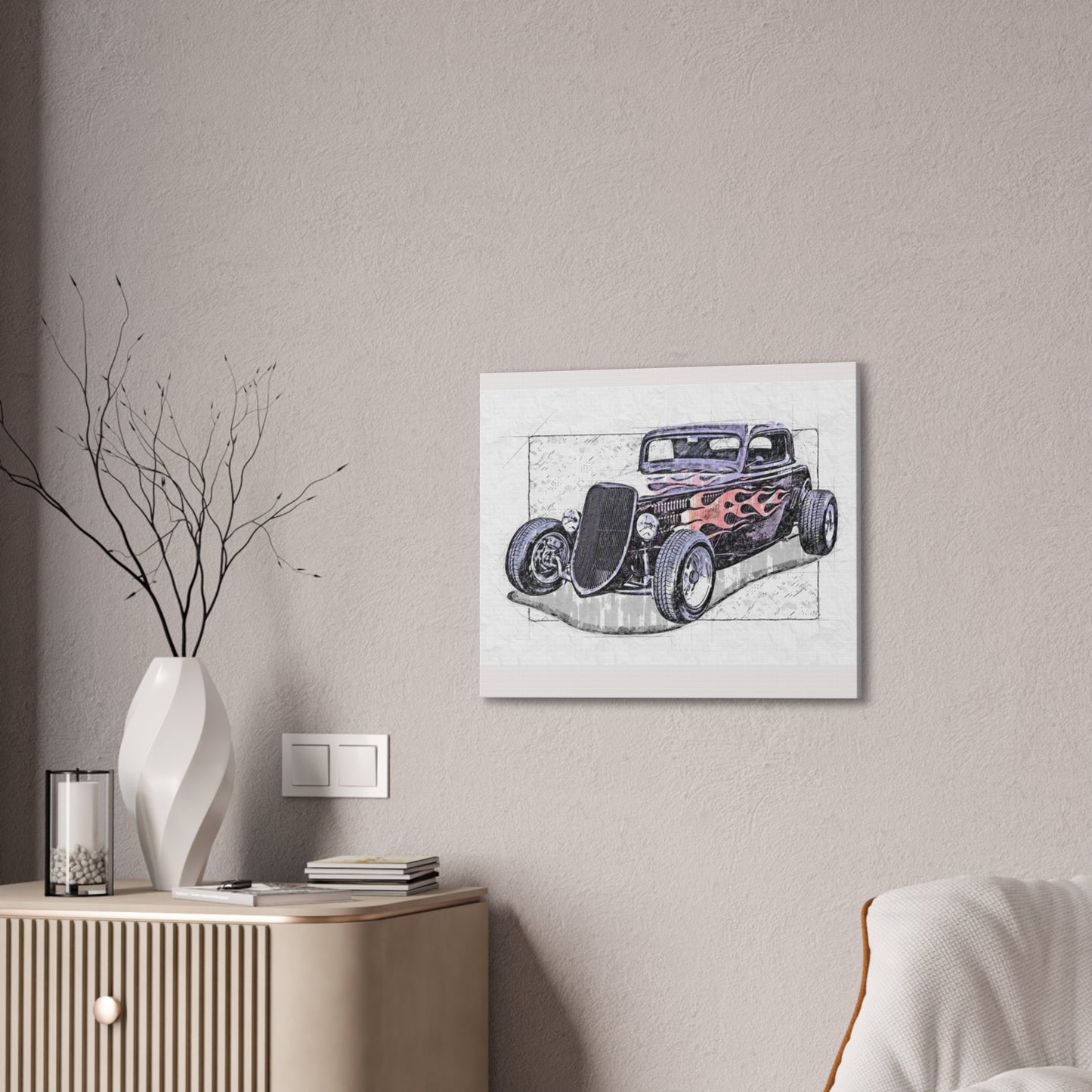 Hot Rod 1 - Canvas Stretched, 0.75" - Father's Day