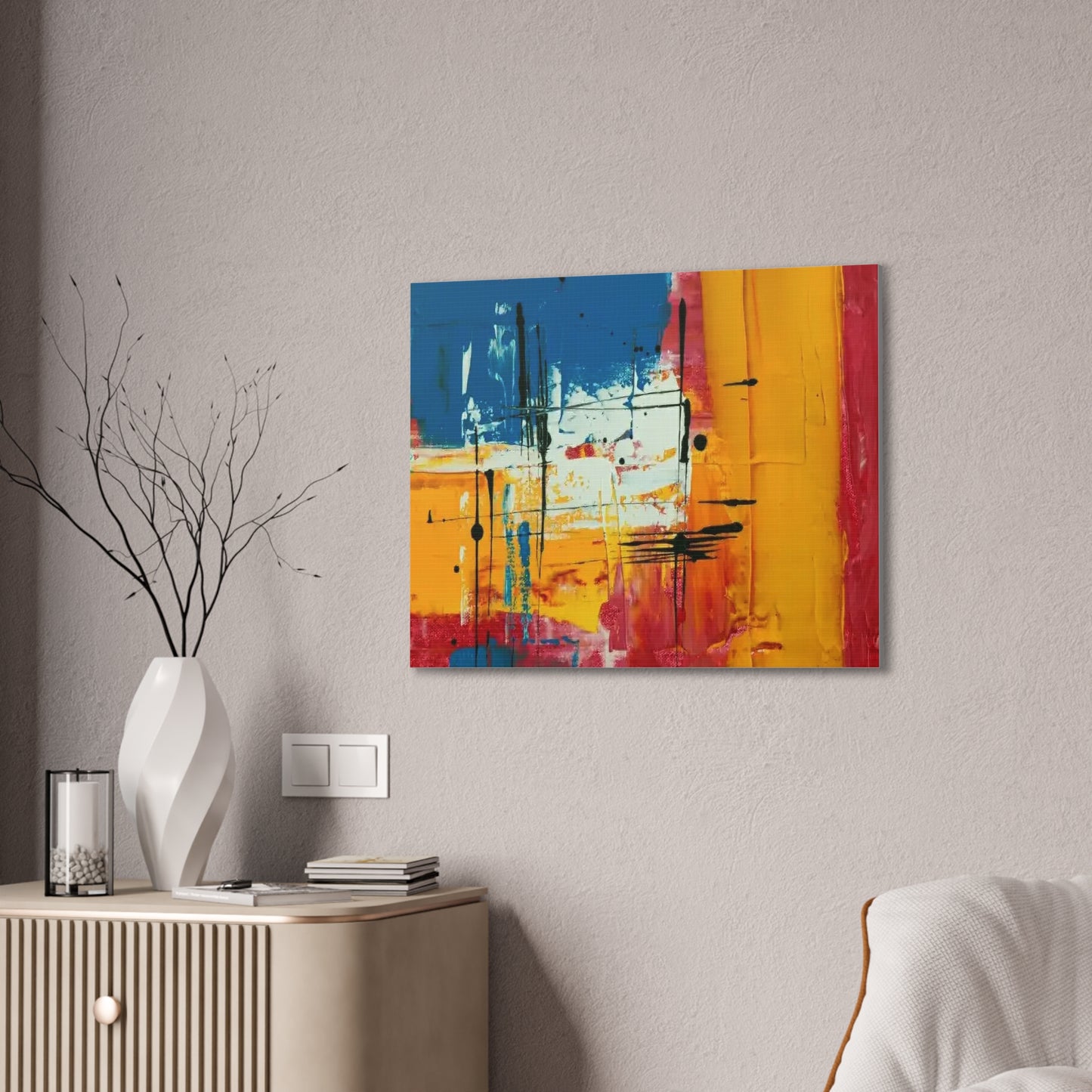 Abstract - Canvas Stretched, 0.75" - Wall Art 2026  - Creative