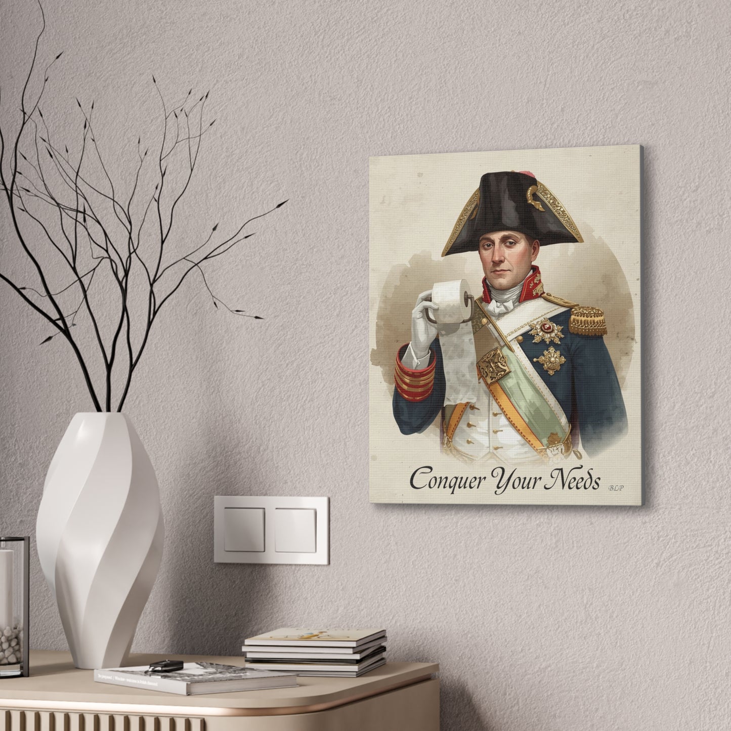 Napoleon - Canvas Stretched, 0.75" - 2026 Wall Art - Bathroom Humor