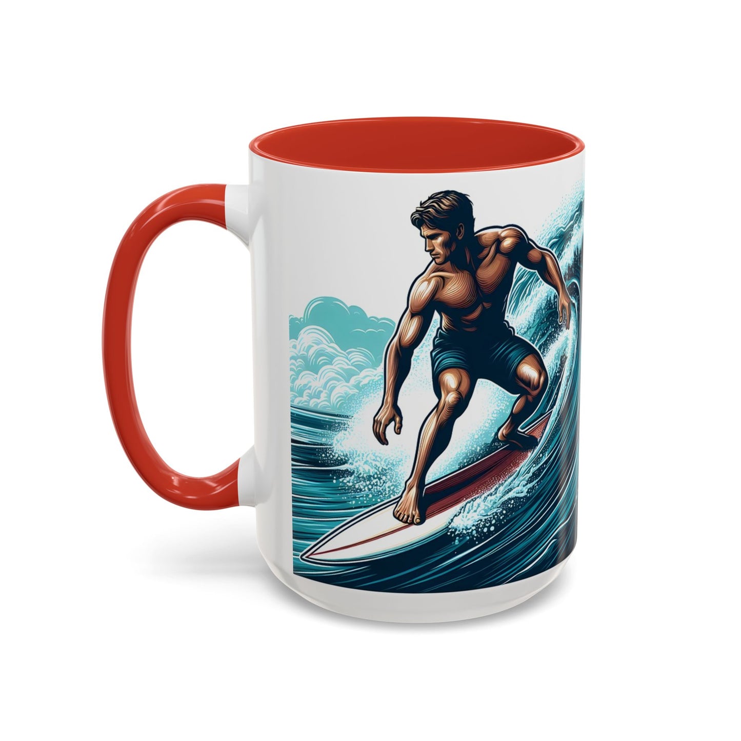 Surfer - Accent Coffee Mug (11, 15oz)