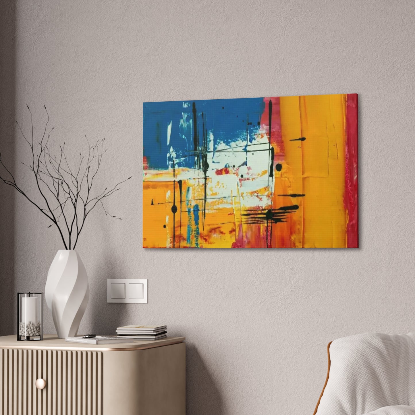 Beautiful Abstract Colors - Canvas Stretched, 0.75"