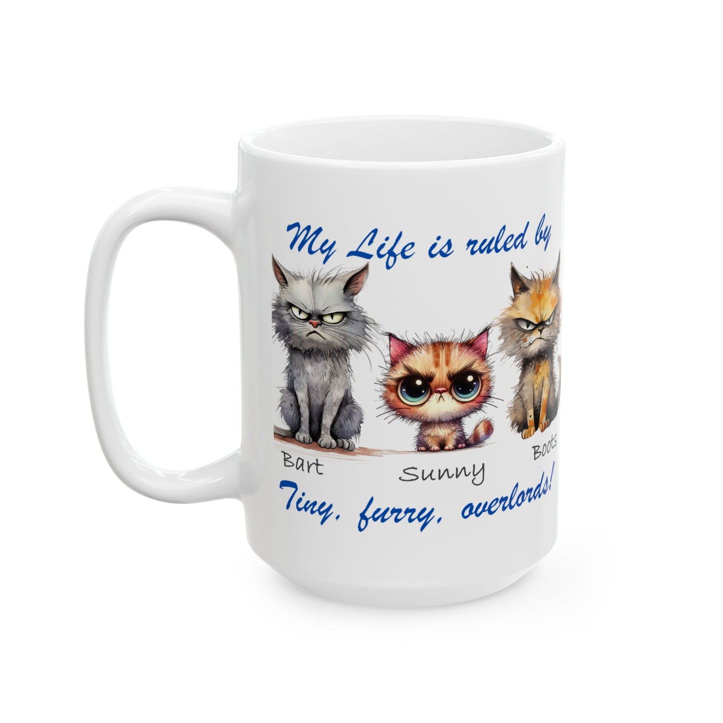 Furry Overlord - Personalized - Ceramic Mug, (11oz, 15oz) - Mother's Day - Father's Day