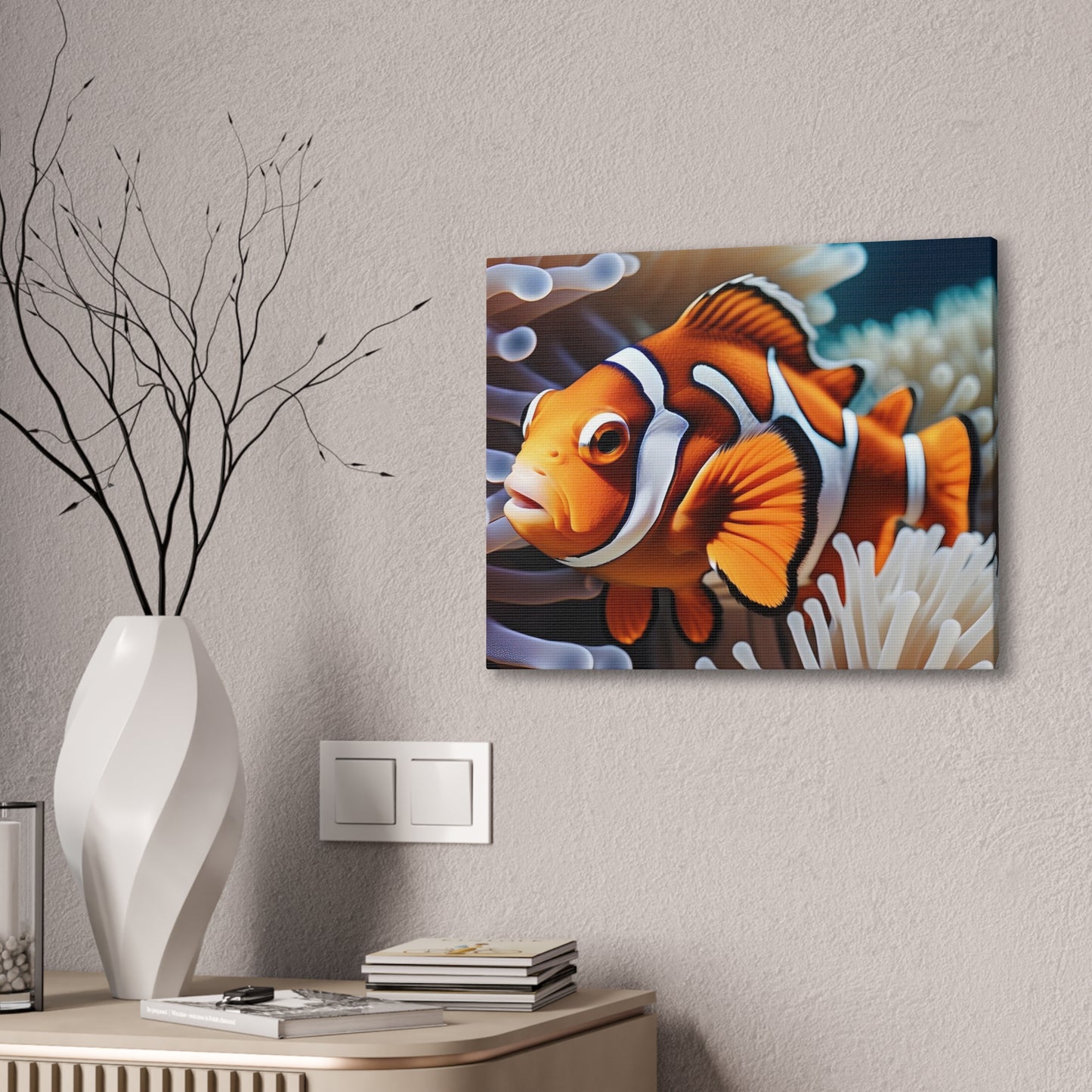 Clown Fish - Canvas Stretched, 0.75"