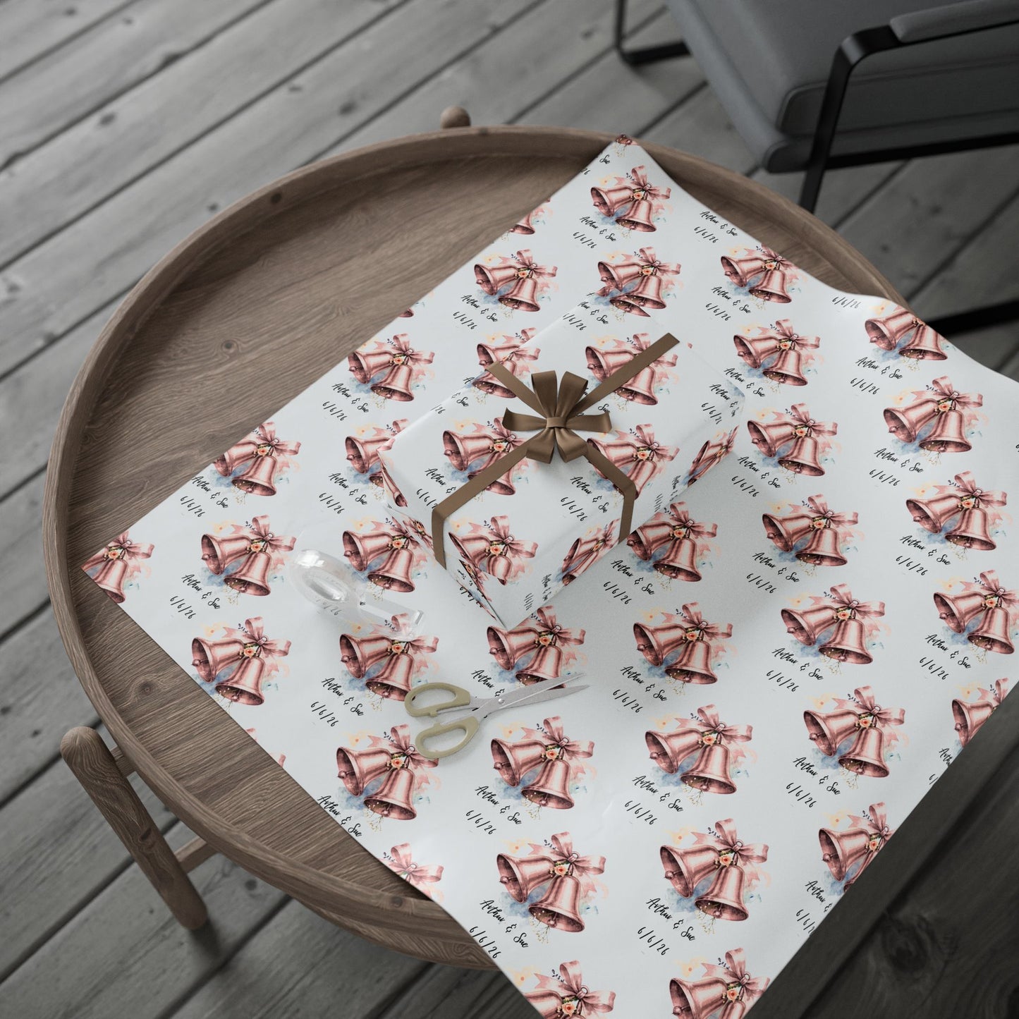 Customized Wedding Bells - Wrapping Papers