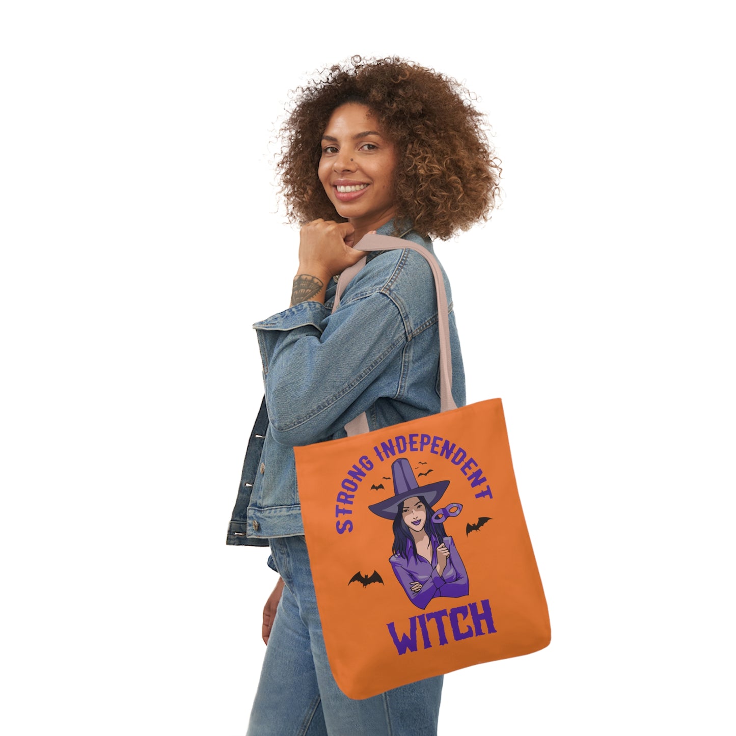 Strong - Canvas Tote Bag, 5-Color Straps - Halloween