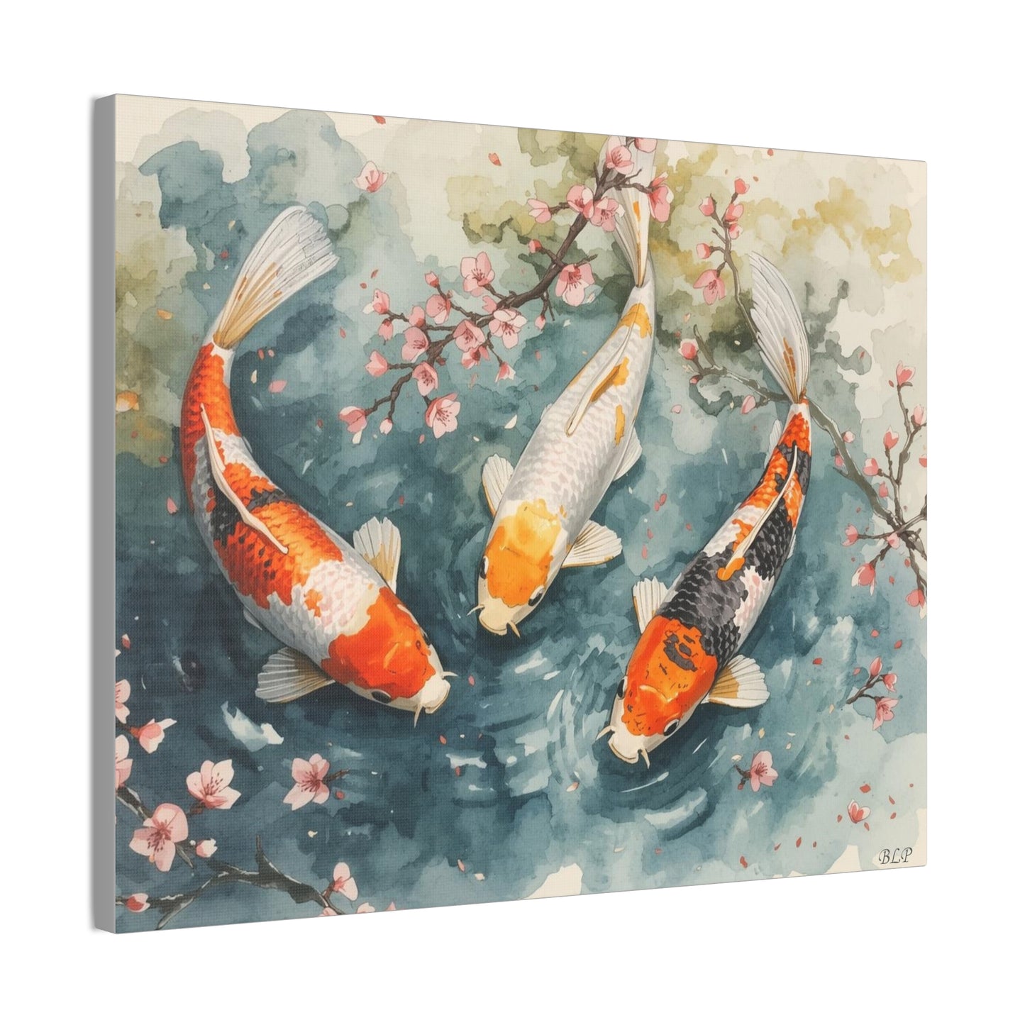 Three KOI - Canvas Stretched, 0.75" - 2026 Wall Art - Animals