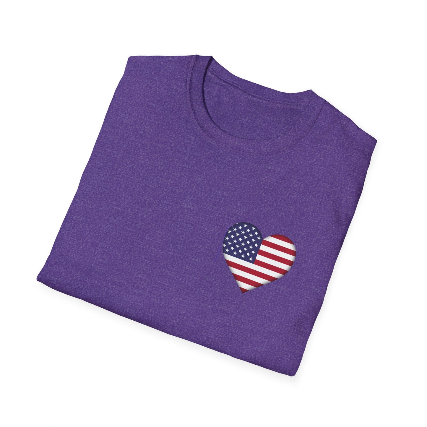 Heart Flag - Unisex Softstyle T-Shirt