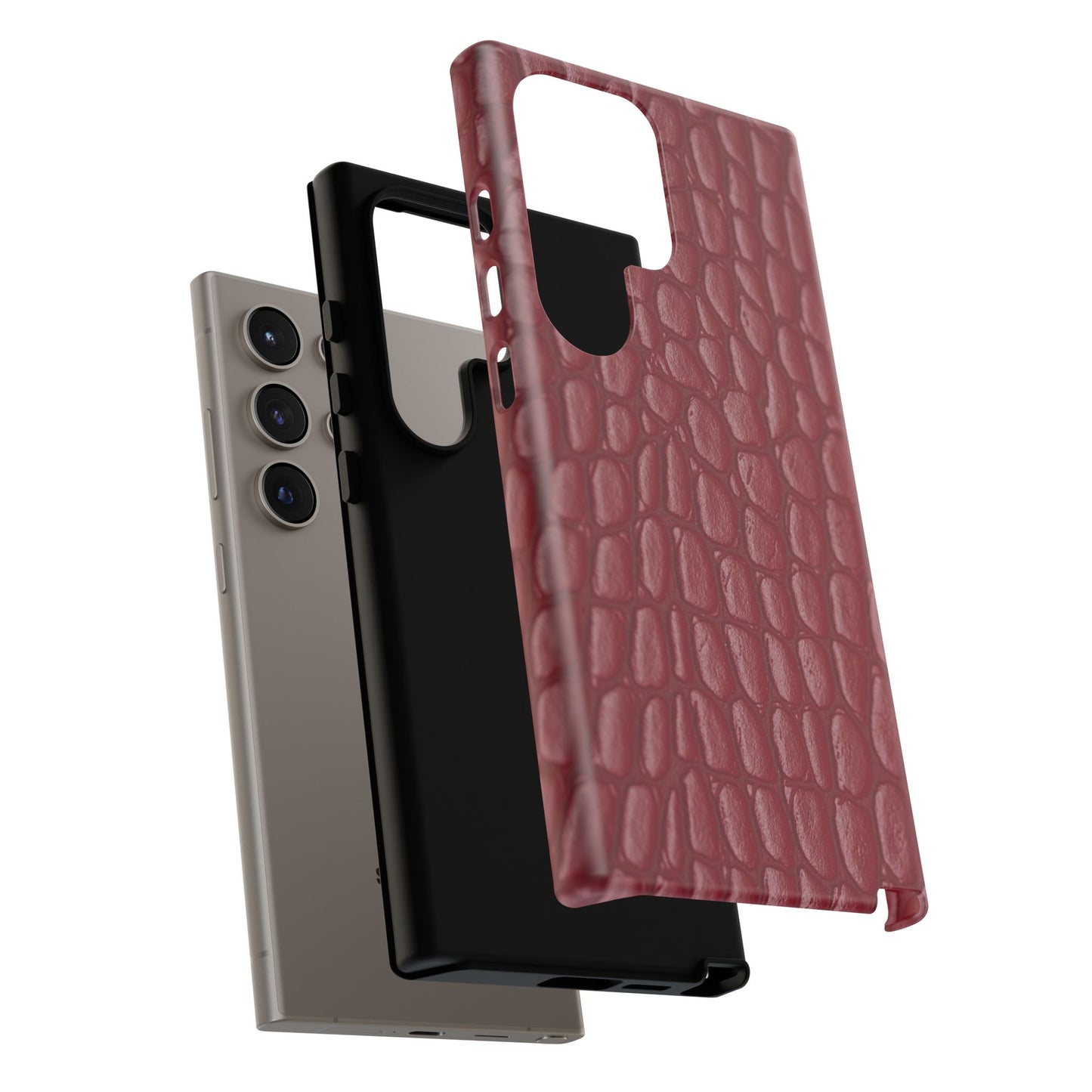 Red Leather - Tough Cases - Whimsical Phone Cases