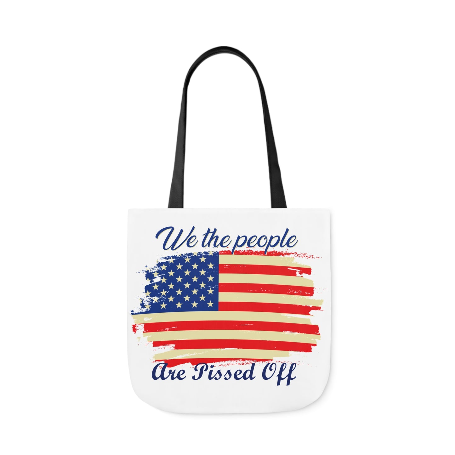 We the People - Canvas Tote Bag, 5-Color Straps - Veterans - Patriotic