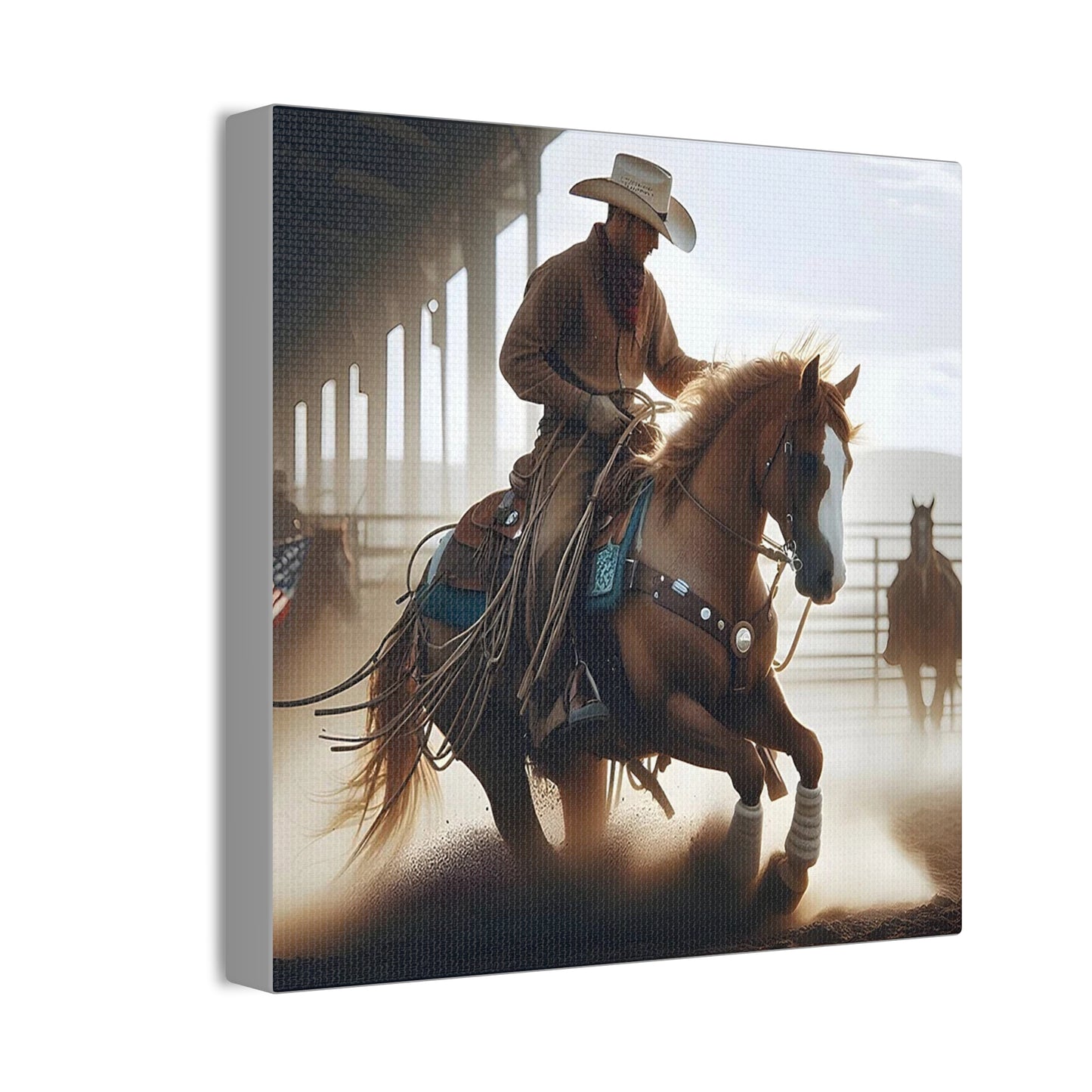 Cutting Horse - Canvas Stretched, 0.75" - 2026 Wall Art - Americana