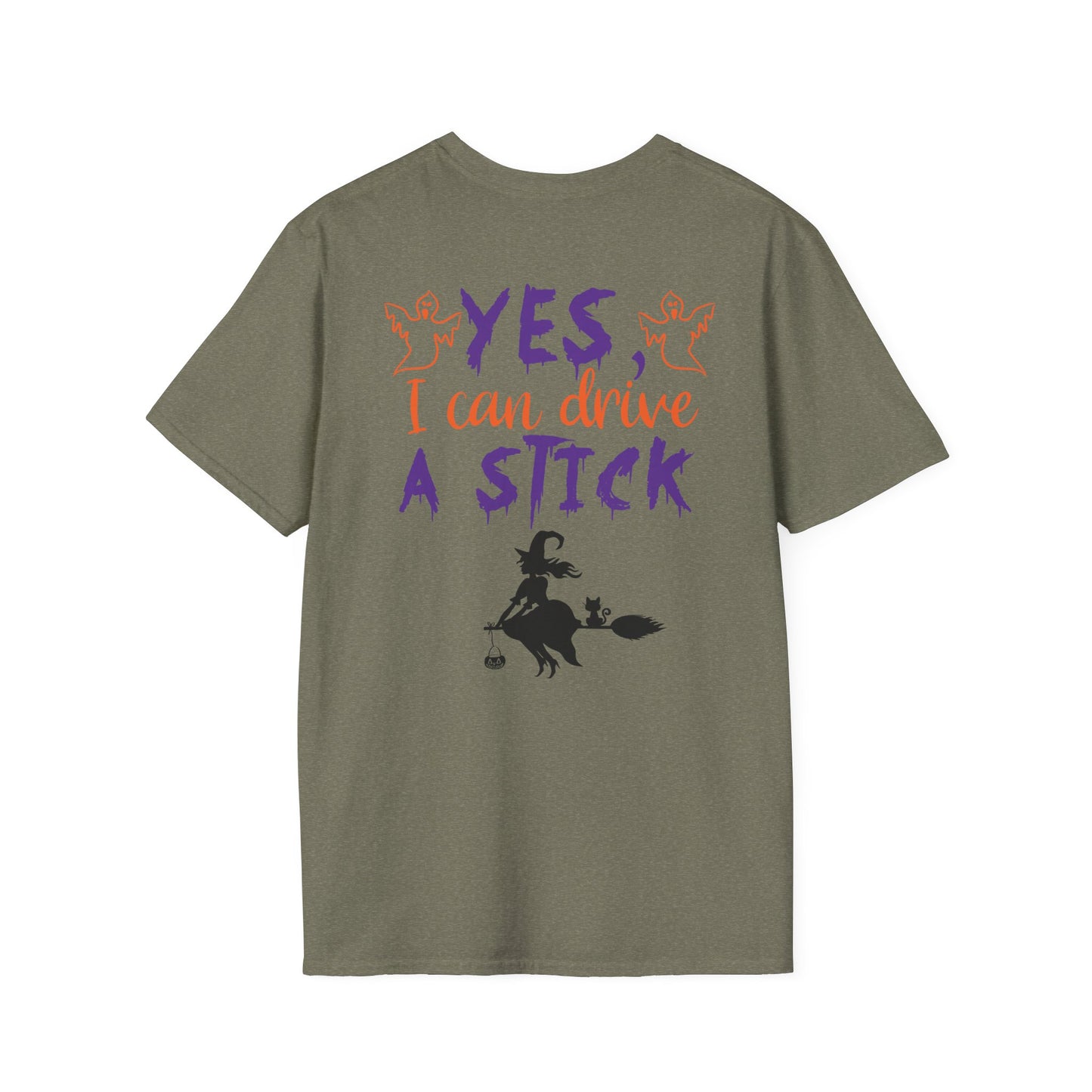 Drive a Stick - Unisex Softstyle T-Shirt- Halloween