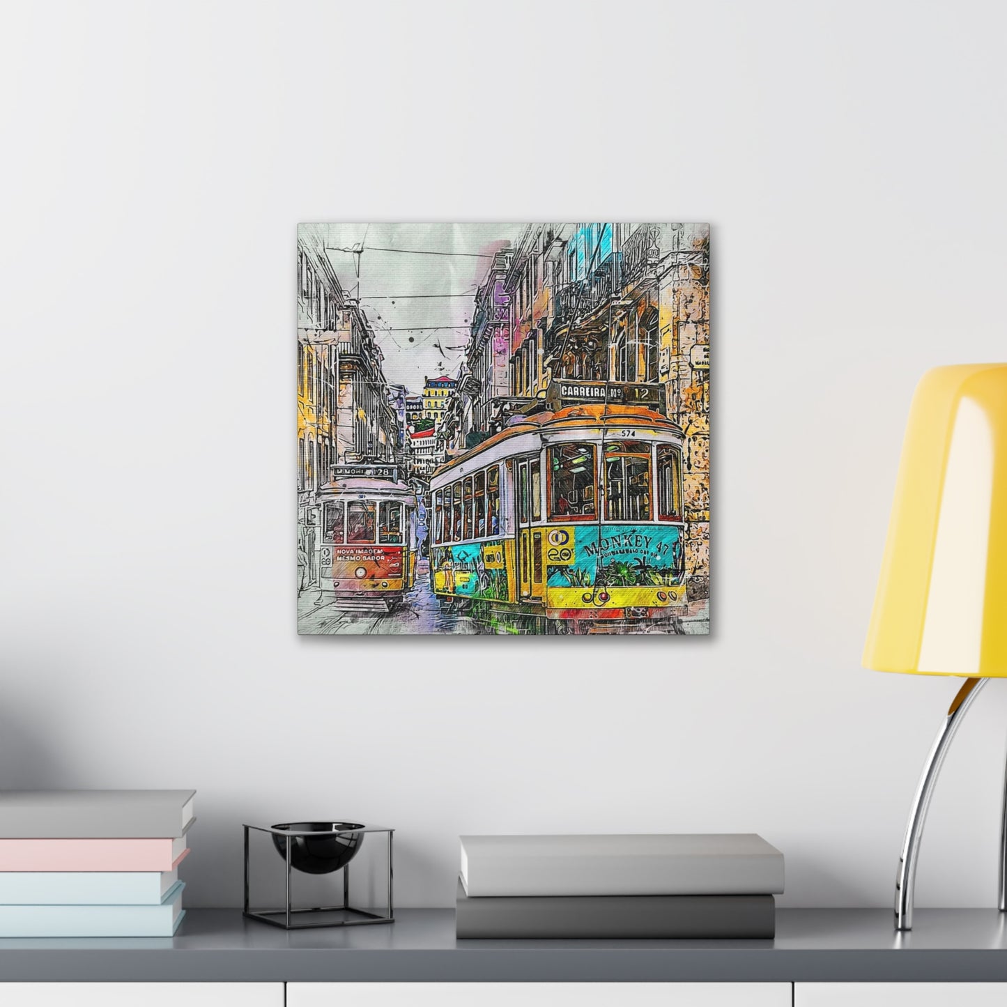 Street Cars - Canvas Stretched, 0.75"