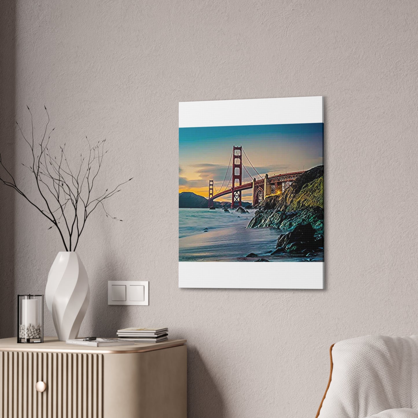 Golden Gate - Canvas Stretched, 0.75"