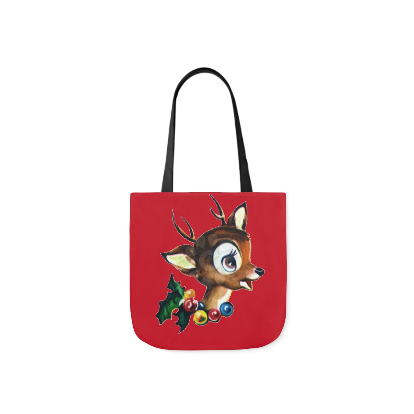 Baby Deer - Canvas Tote Bag, 5-Color Straps - Christmas