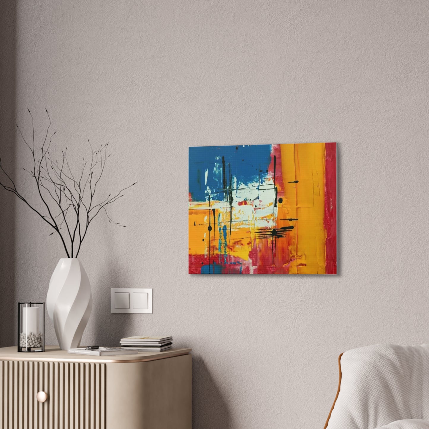 Abstract - Canvas Stretched, 0.75" - Wall Art 2026  - Creative