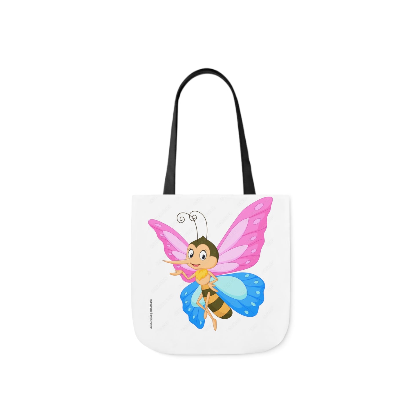 Fairy Bug - Canvas Tote Bag, 5-Color Straps