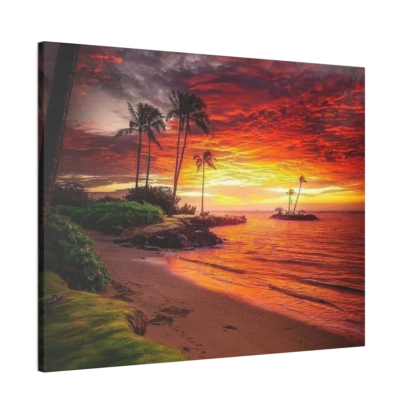 Sunset Island - Canvas Stretched, 0.75"