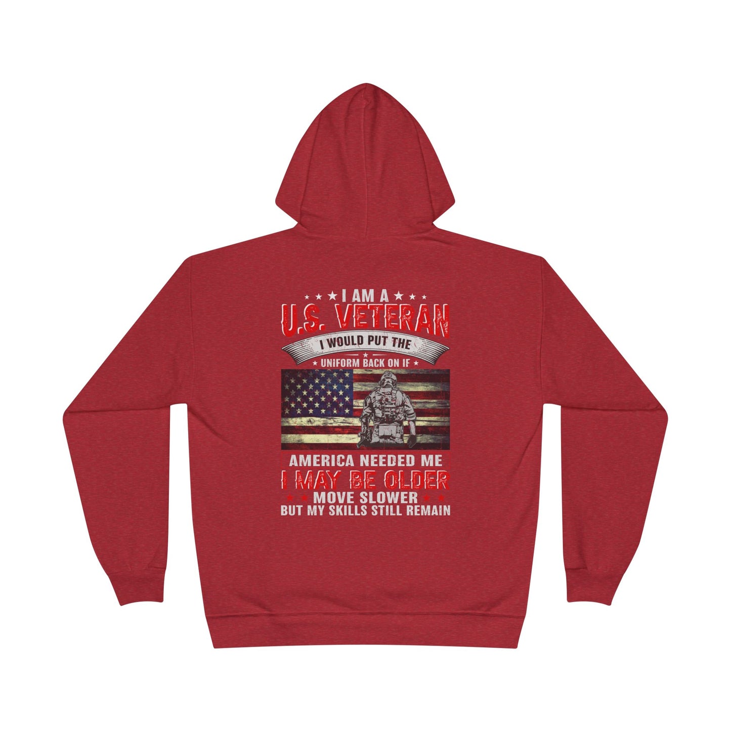 Military - Veteran - Unisex EcoSmart® Pullover Hoodie Sweatshirt