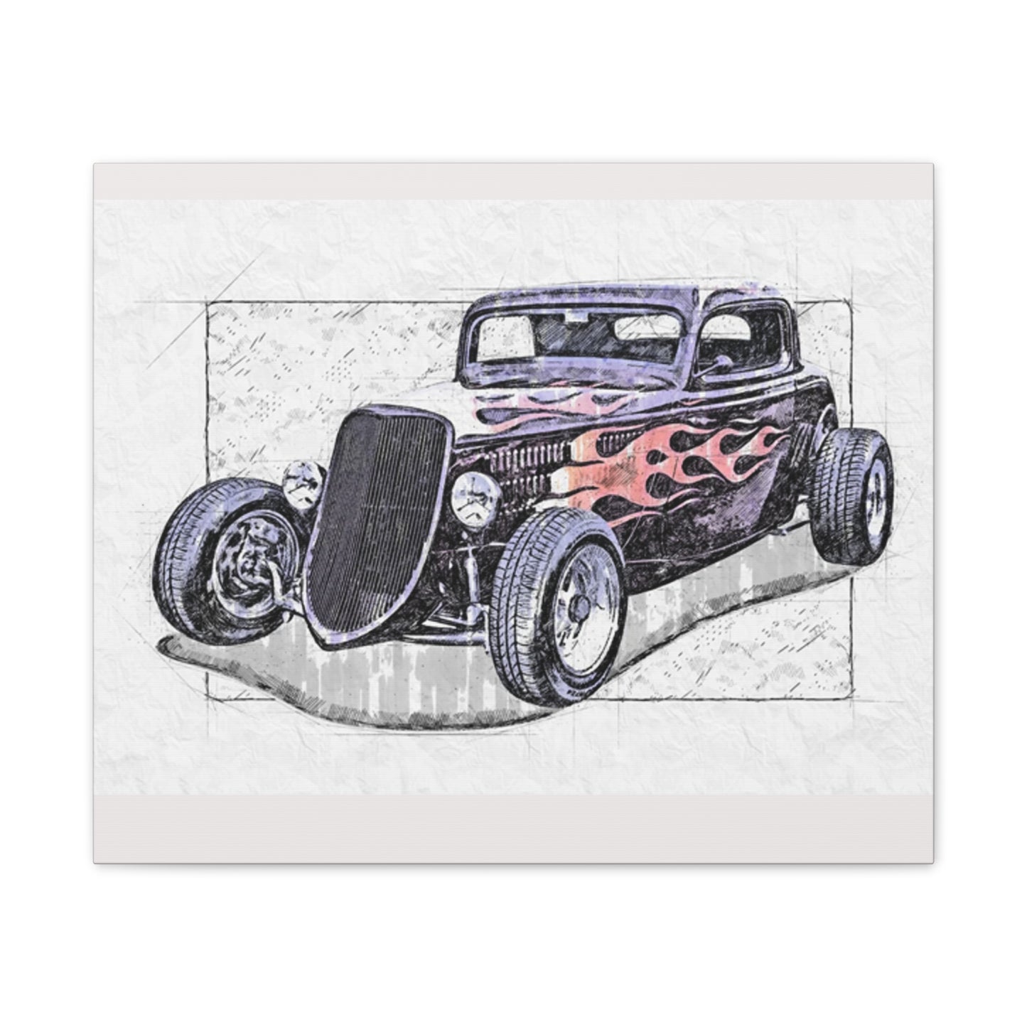 Hot Rod 1 - Canvas Stretched, 0.75" - Father's Day