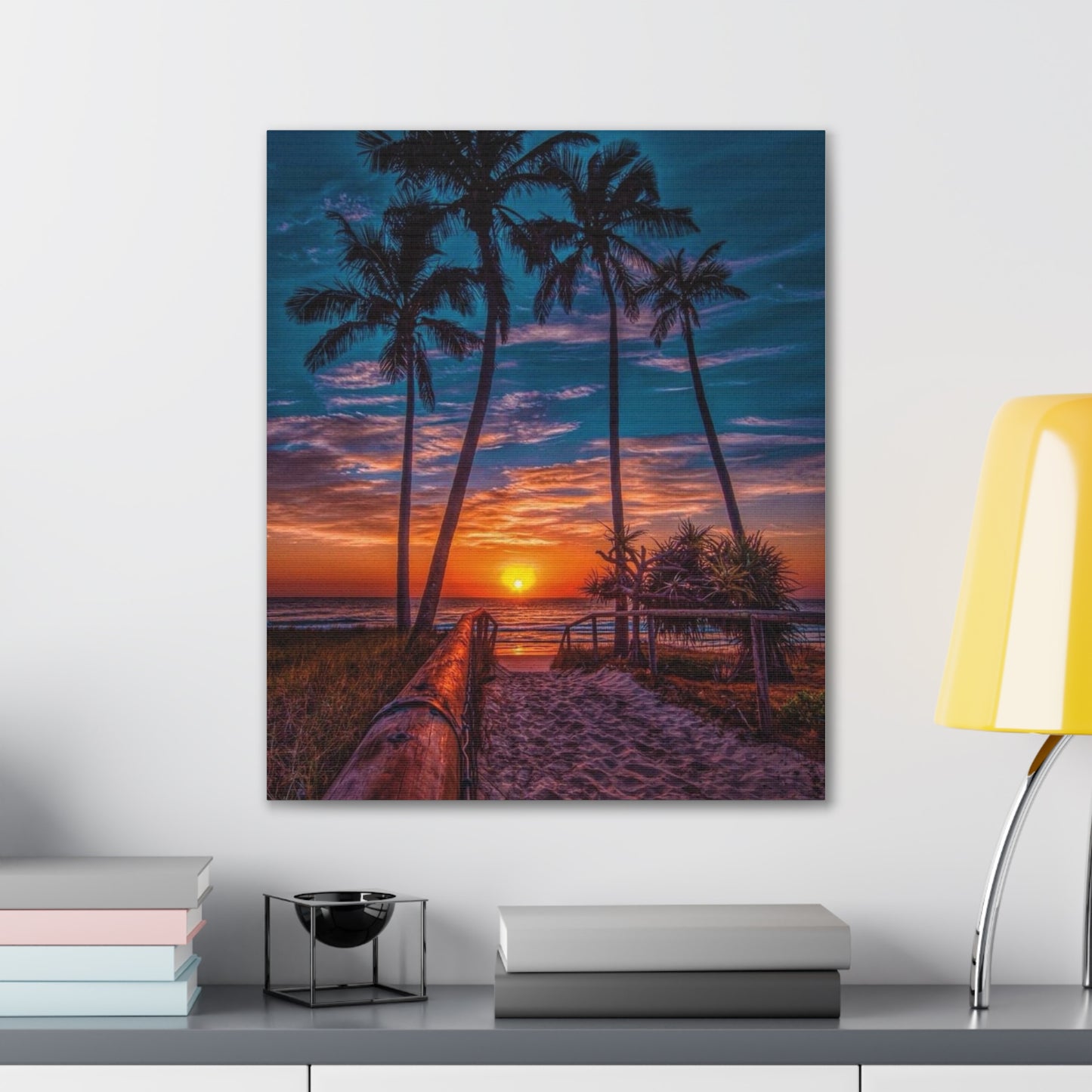 Sunset Palms - Canvas Stretched, 0.75"